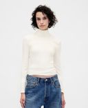 Rollkragenpullover-Weiß - 001