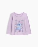 Baby tričko Gap × Lilo & Stitch-Fialová - 001
