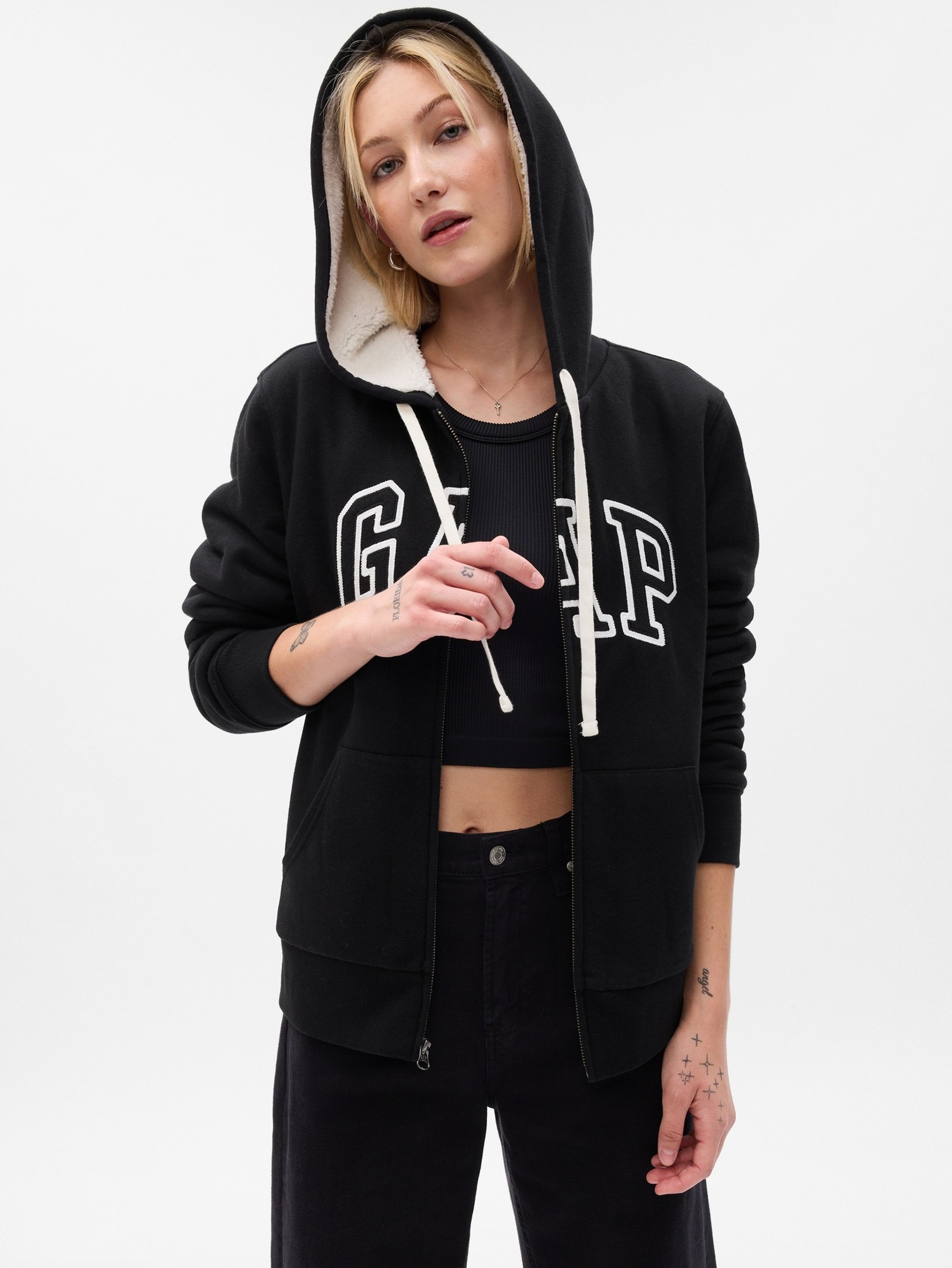 Wärmeisolierte Sweatjacke mit Logo