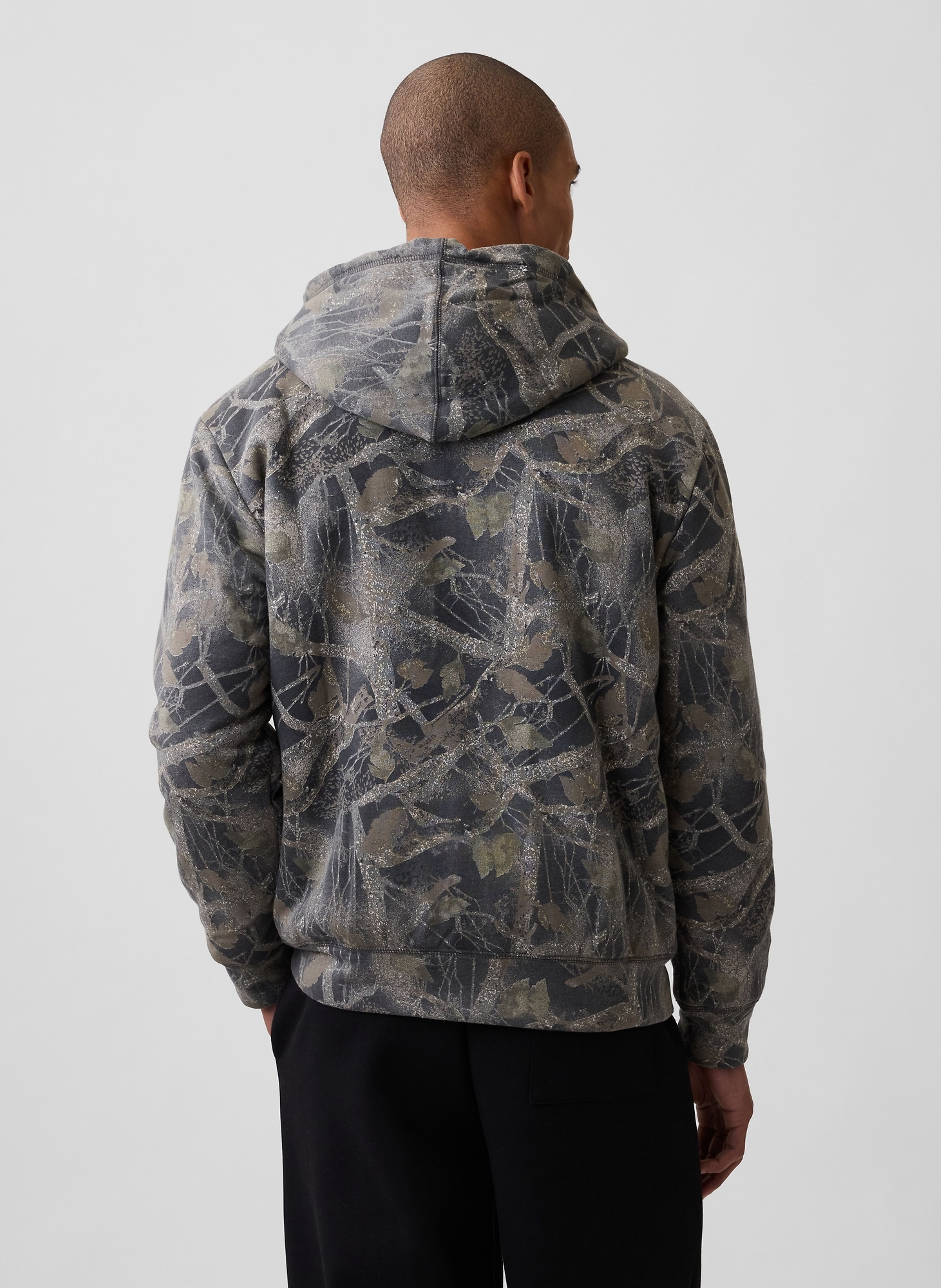 Felpa sherpa imbottita con logo - 002