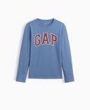 Camiseta infantil con logo-Azul - 002