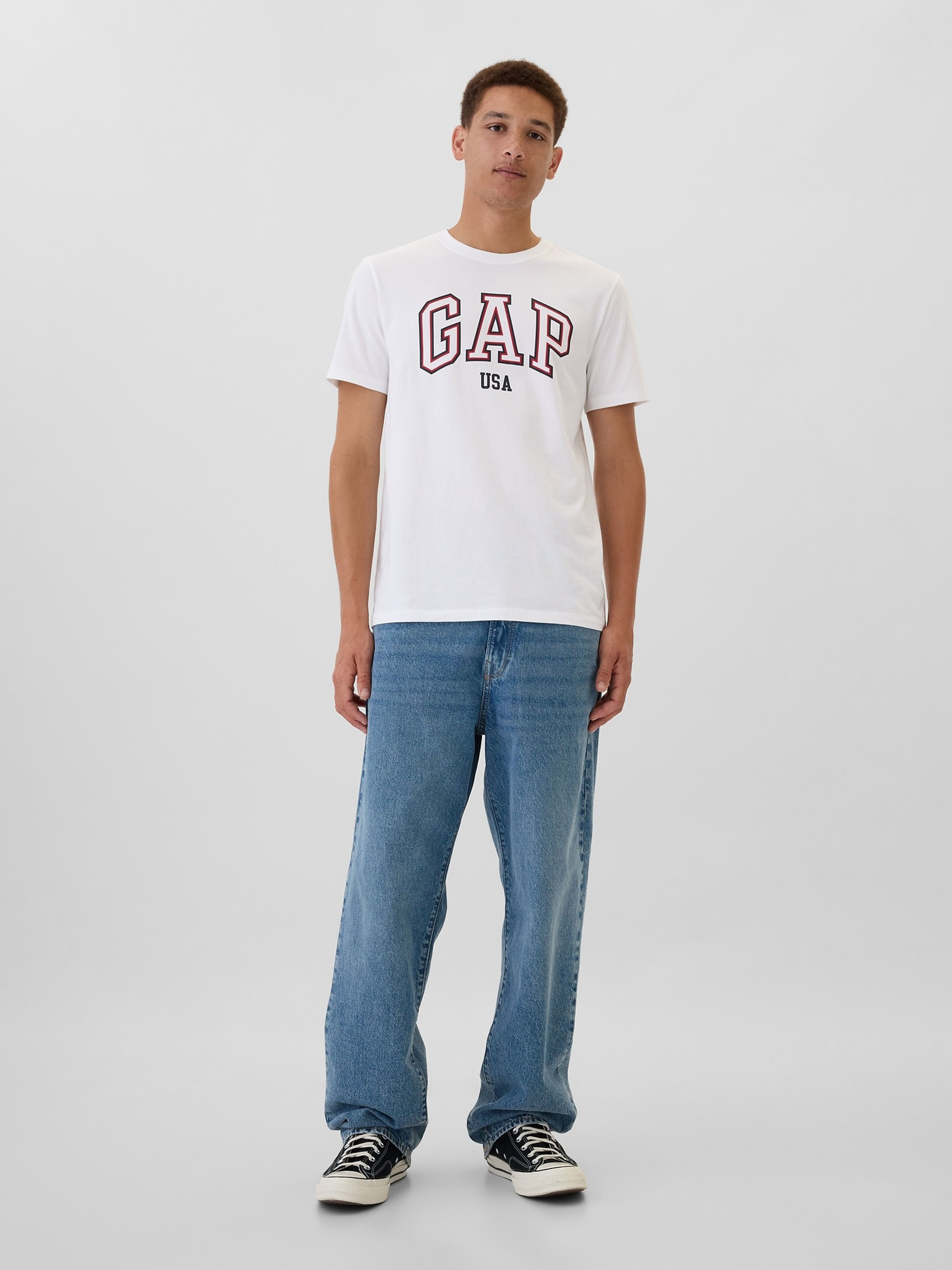 T-shirt con logo Gap USA - 003