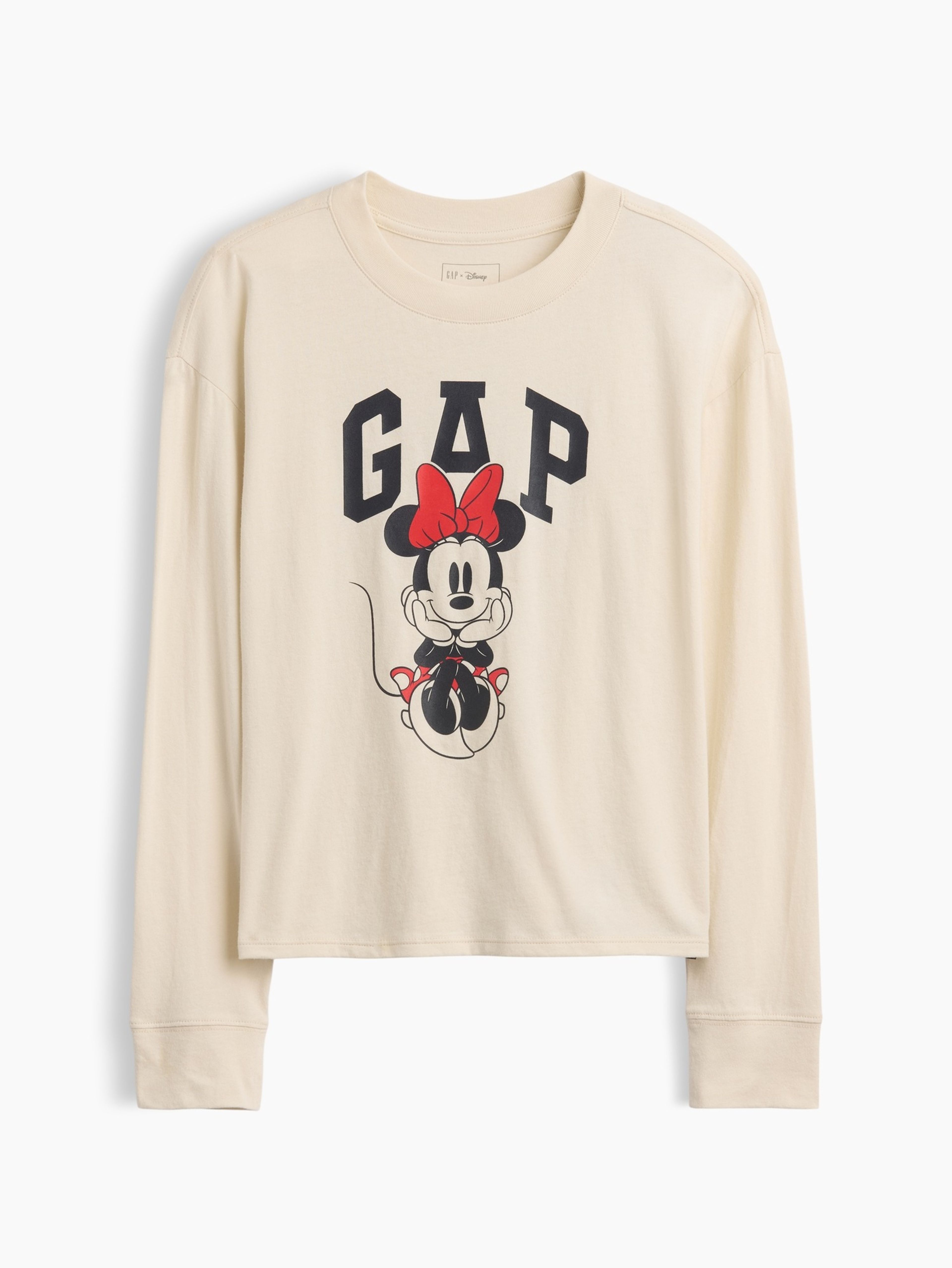 Dziecięcy T-shirt oversize Gap & Disney Minnie Mouse z logo - 001