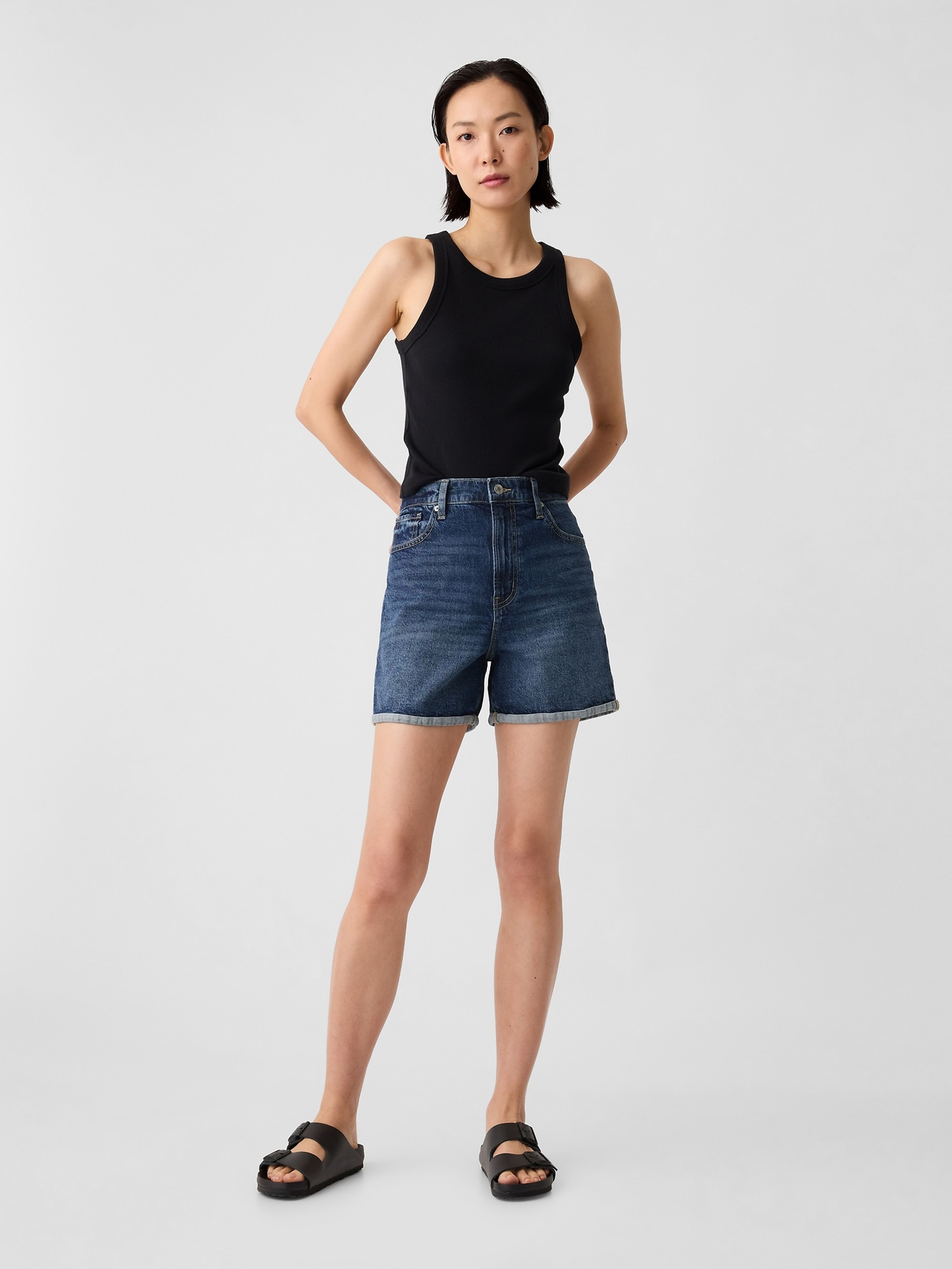 Denim Shorts Midi