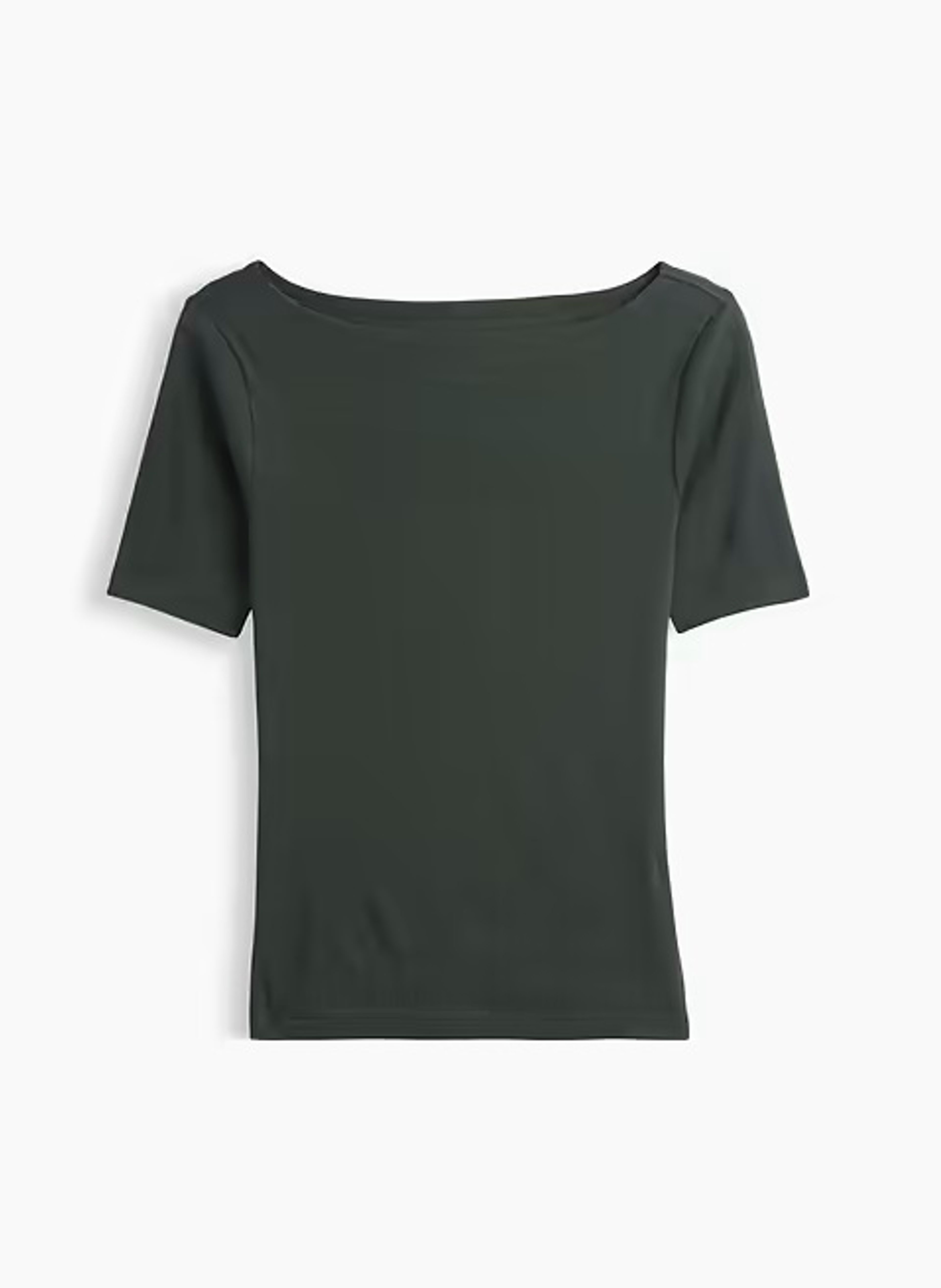 Camiseta de canalé con escote barco - 005