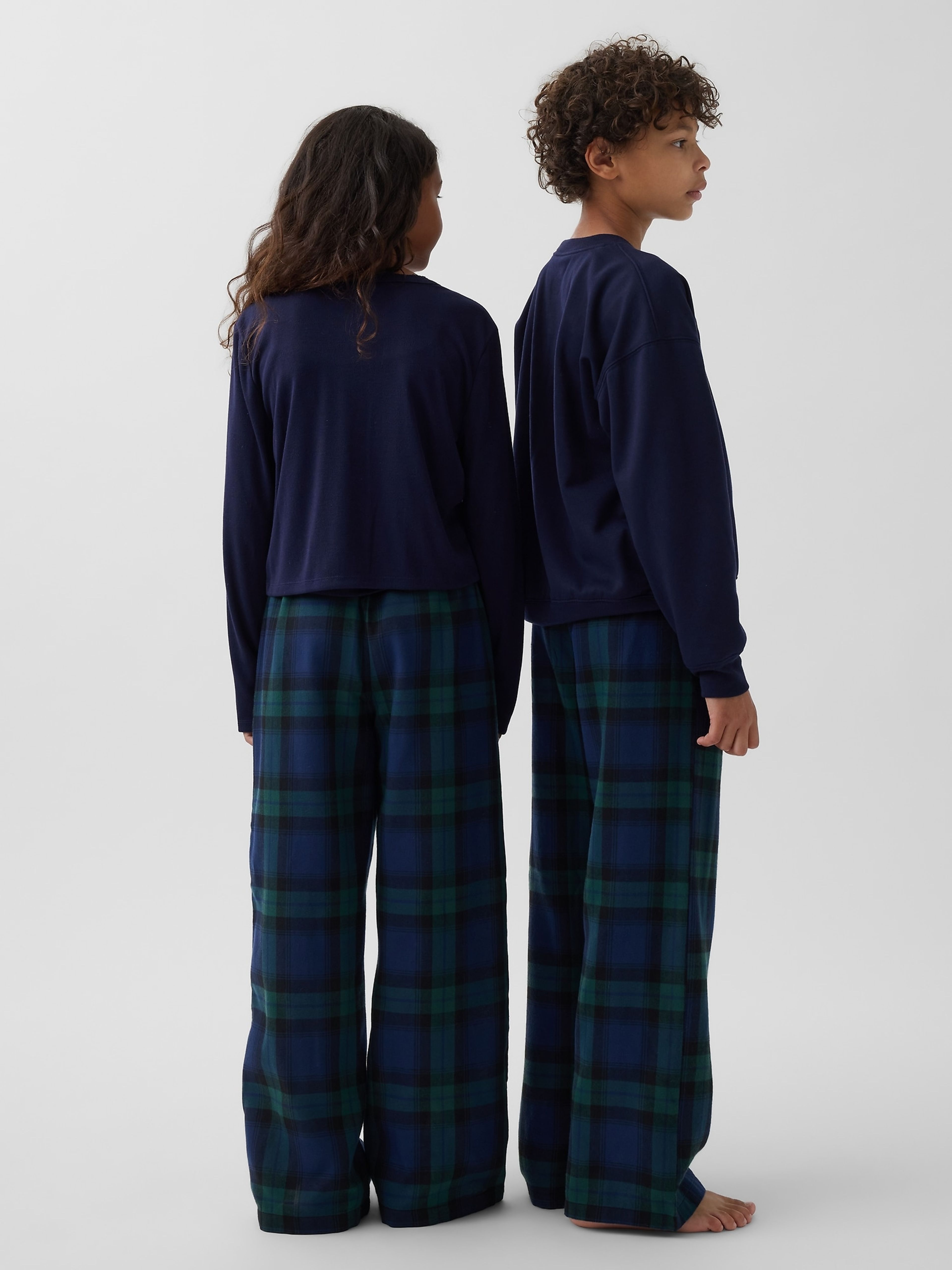 Dziecięce flanelowe spodnie piżamowe unisex - 002