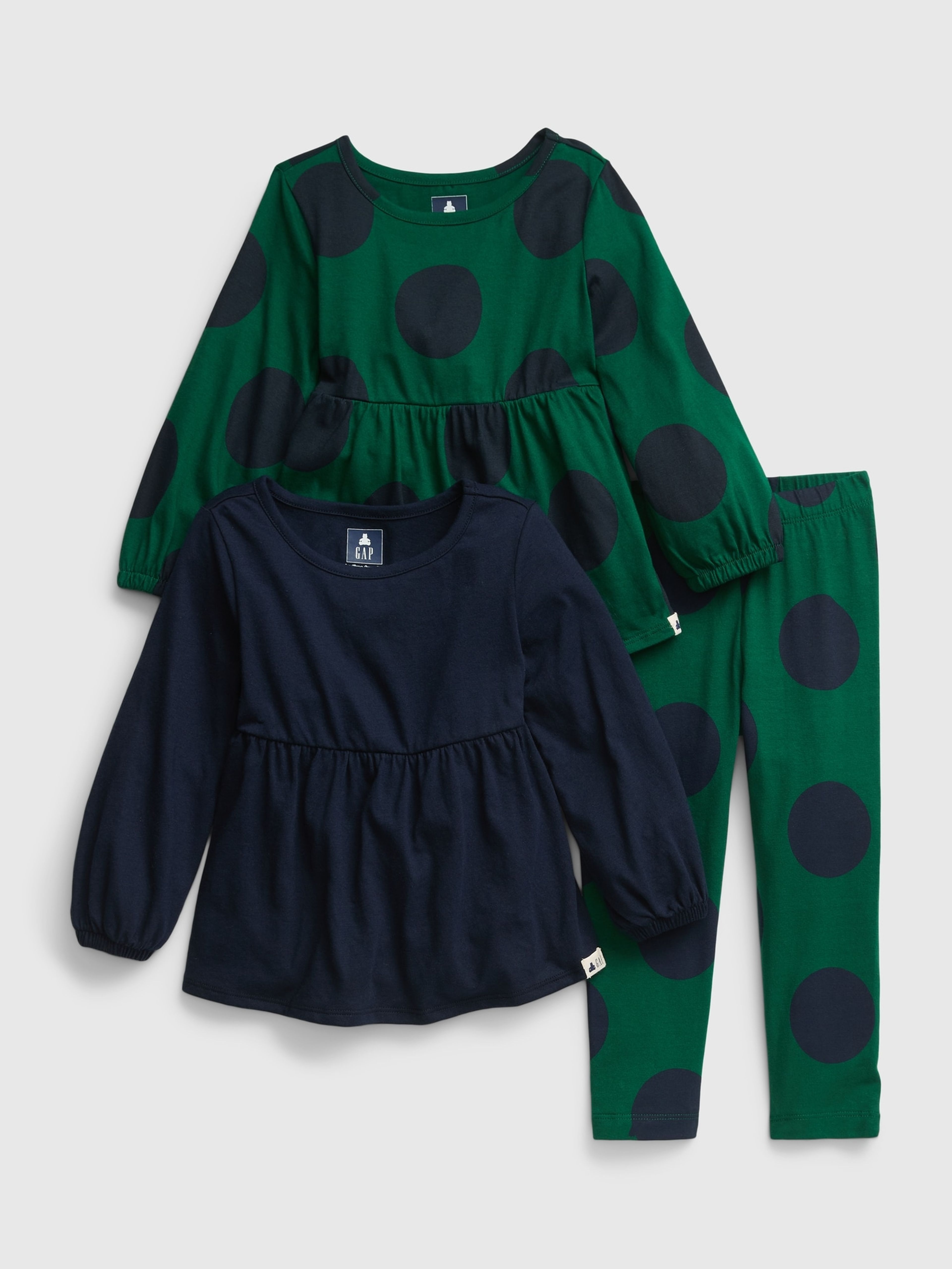 Kinder outfit organic Polka Dots