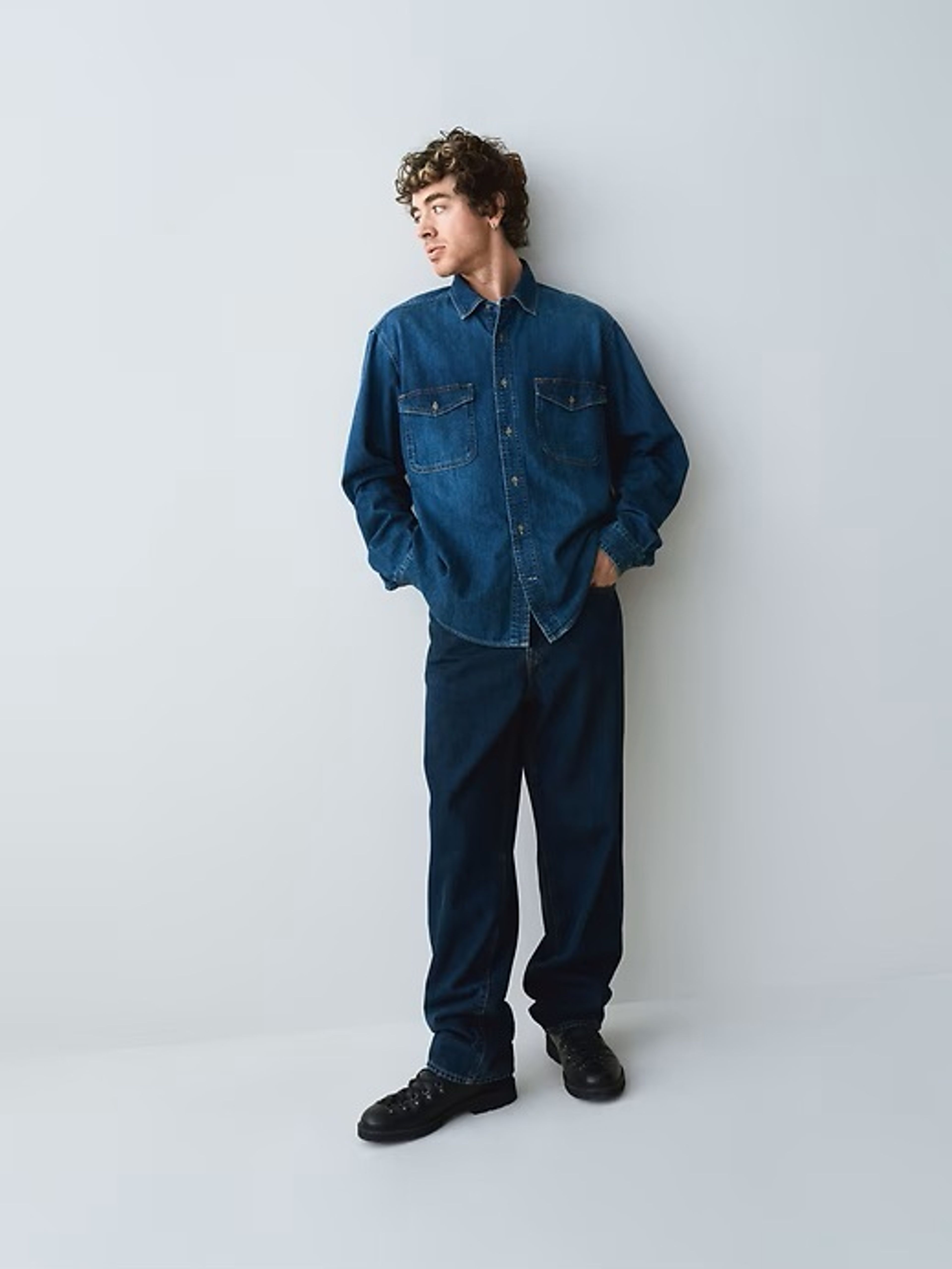 Herren Unisex-Baggy-Jeans Americana