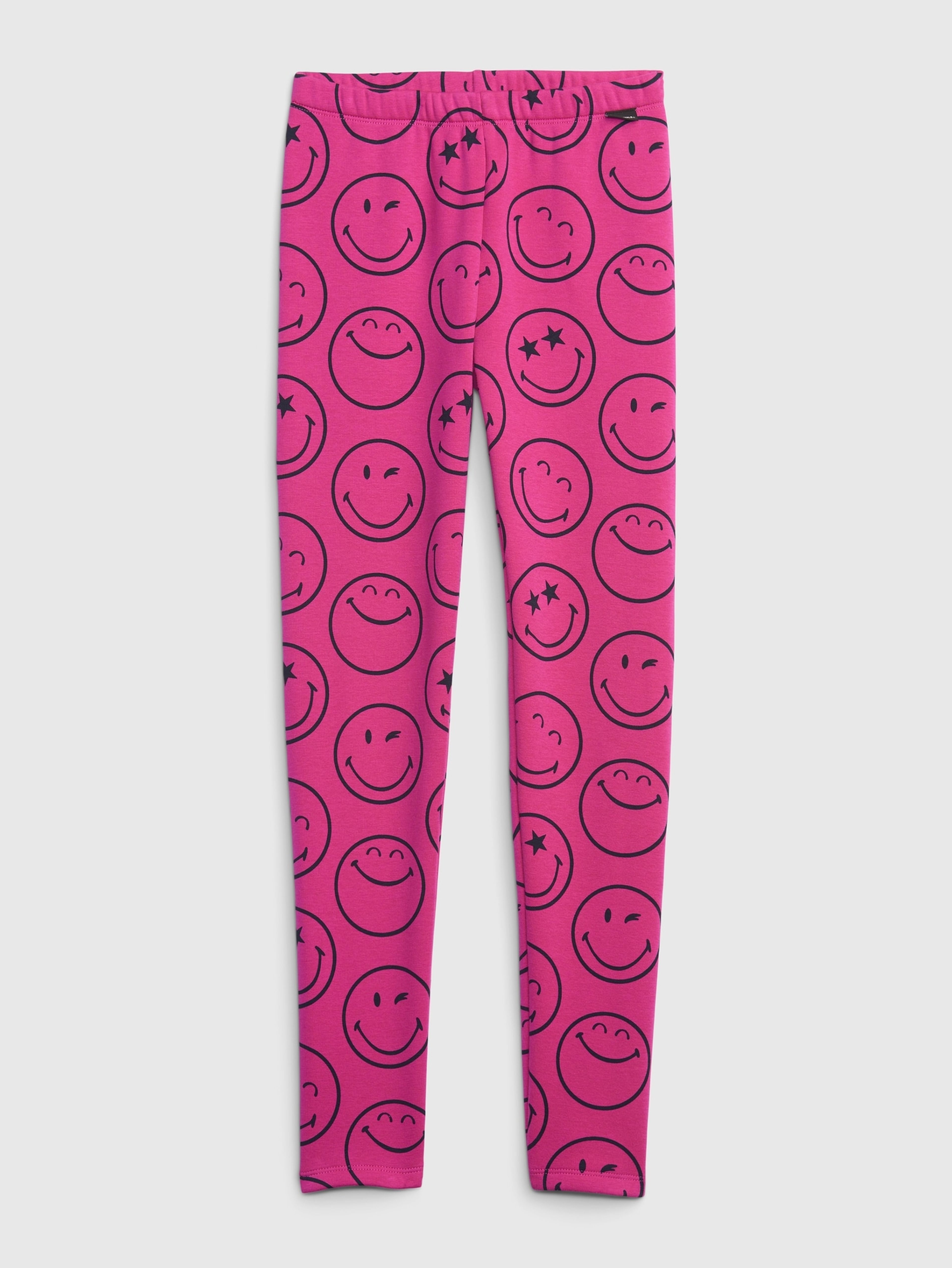 Dziecięce ocieplane legginsy Gap × SmileyWorld®