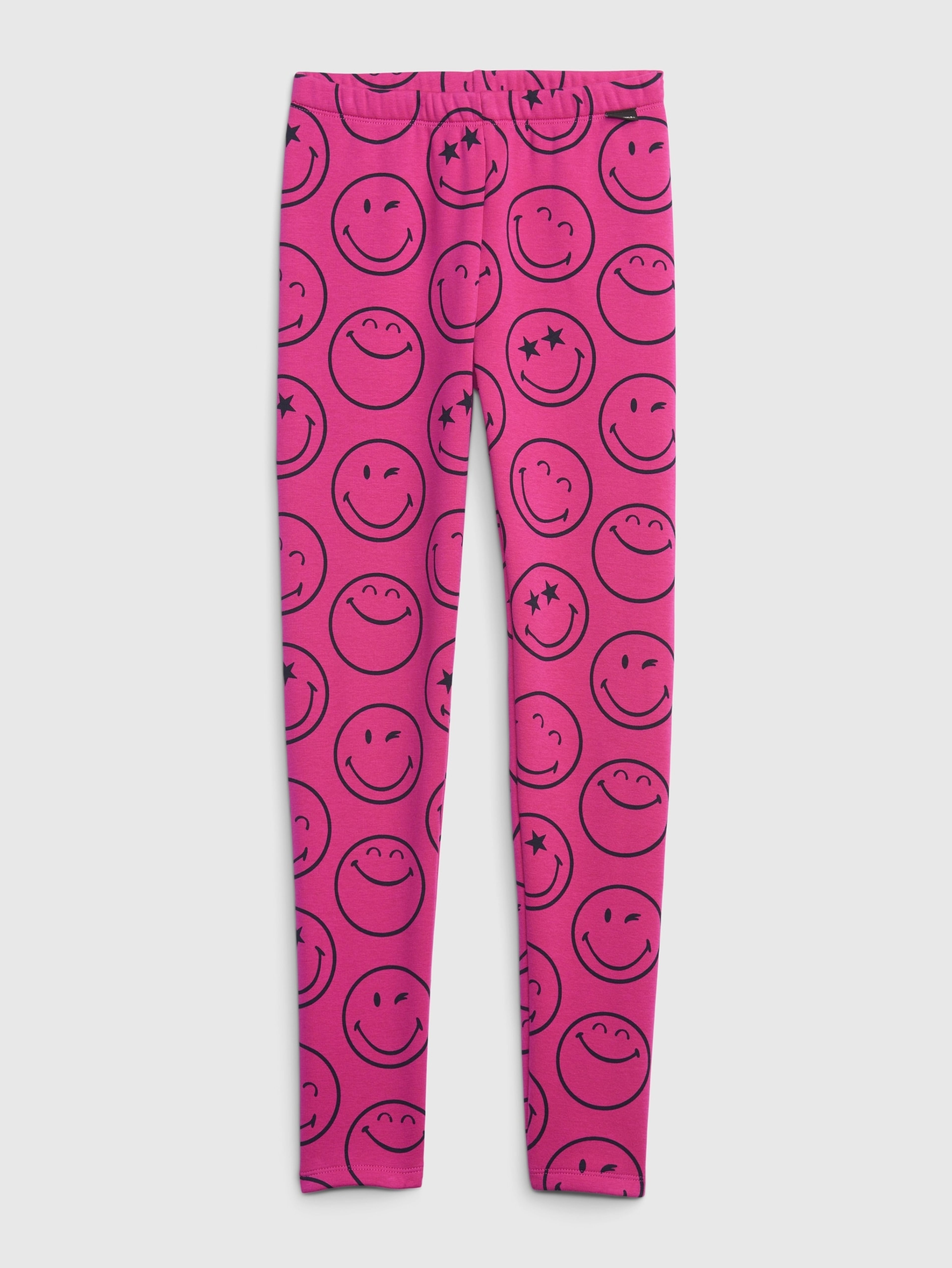 Dziecięce ocieplane legginsy GAP × SmileyWorld®