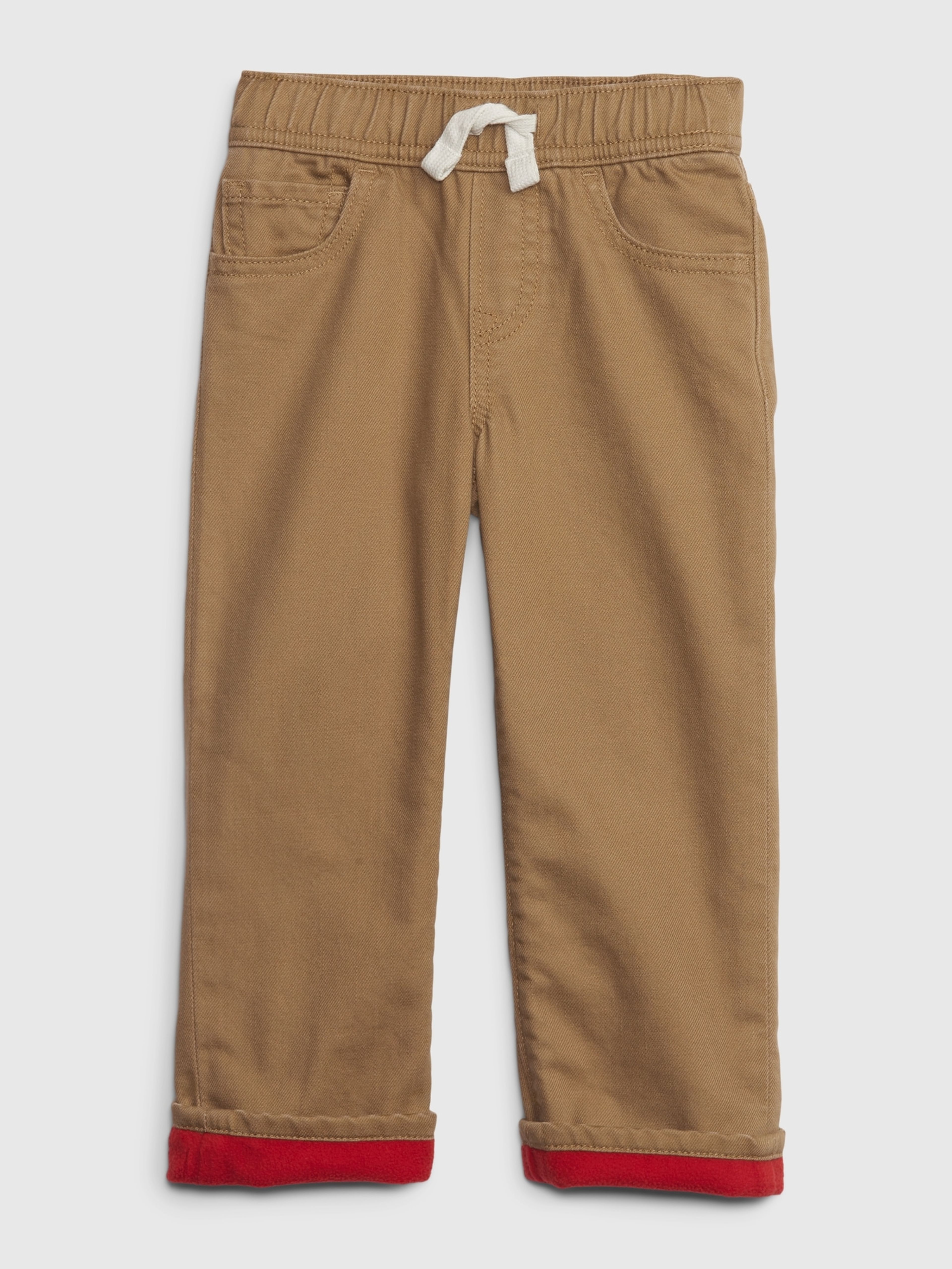 Baby gefütterte Straight-Jeans