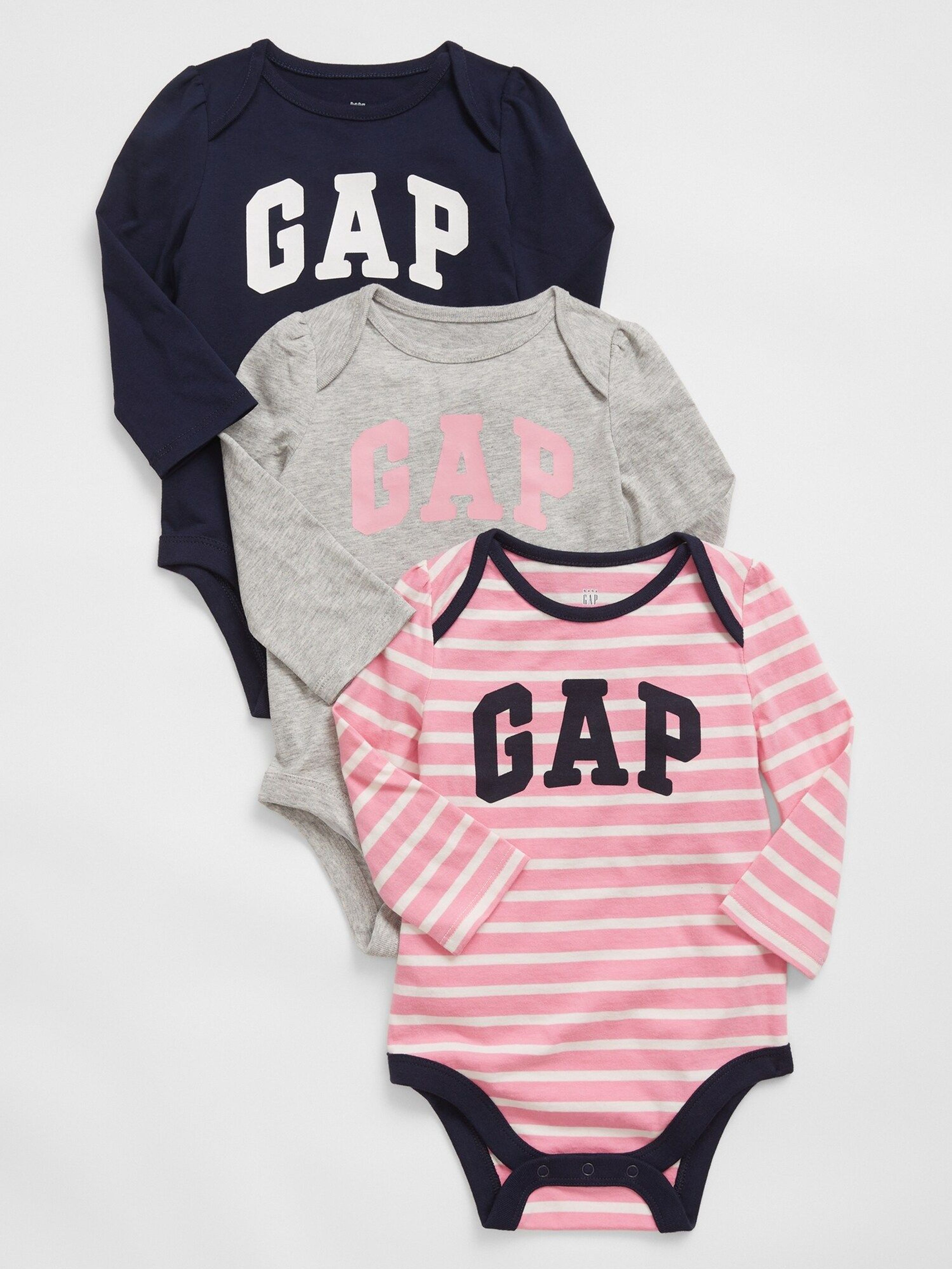 Baby body GAP logo, 3 ks