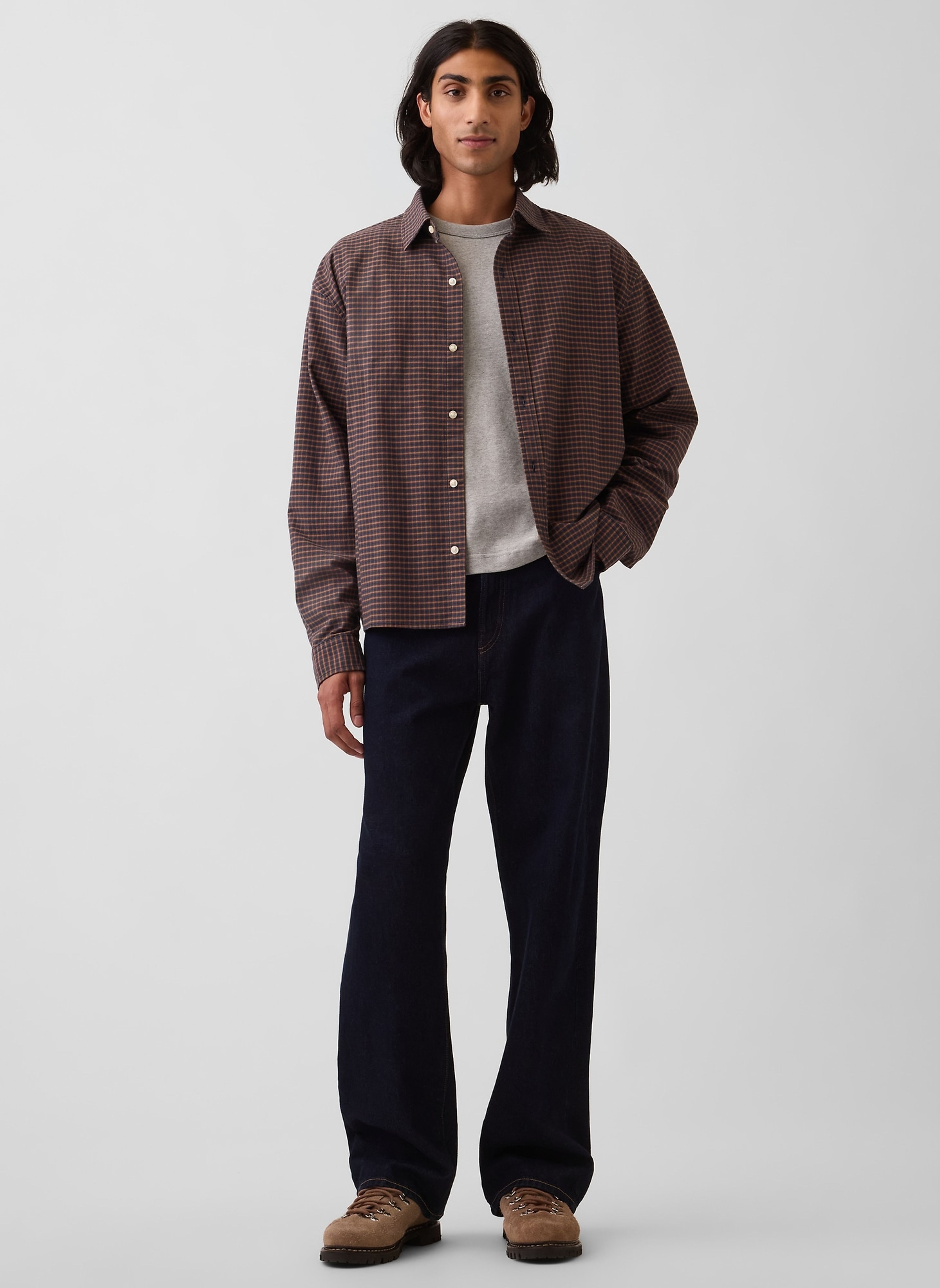 Crop košile Oxford Shirt - 002