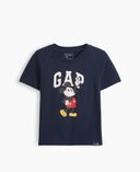 Baby póló Gap & Disney Mickey Mouse logóval-Sötétkék - 001
