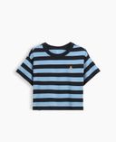 Bébé T-shirt oversize Brannan Bear-Bleu - 002