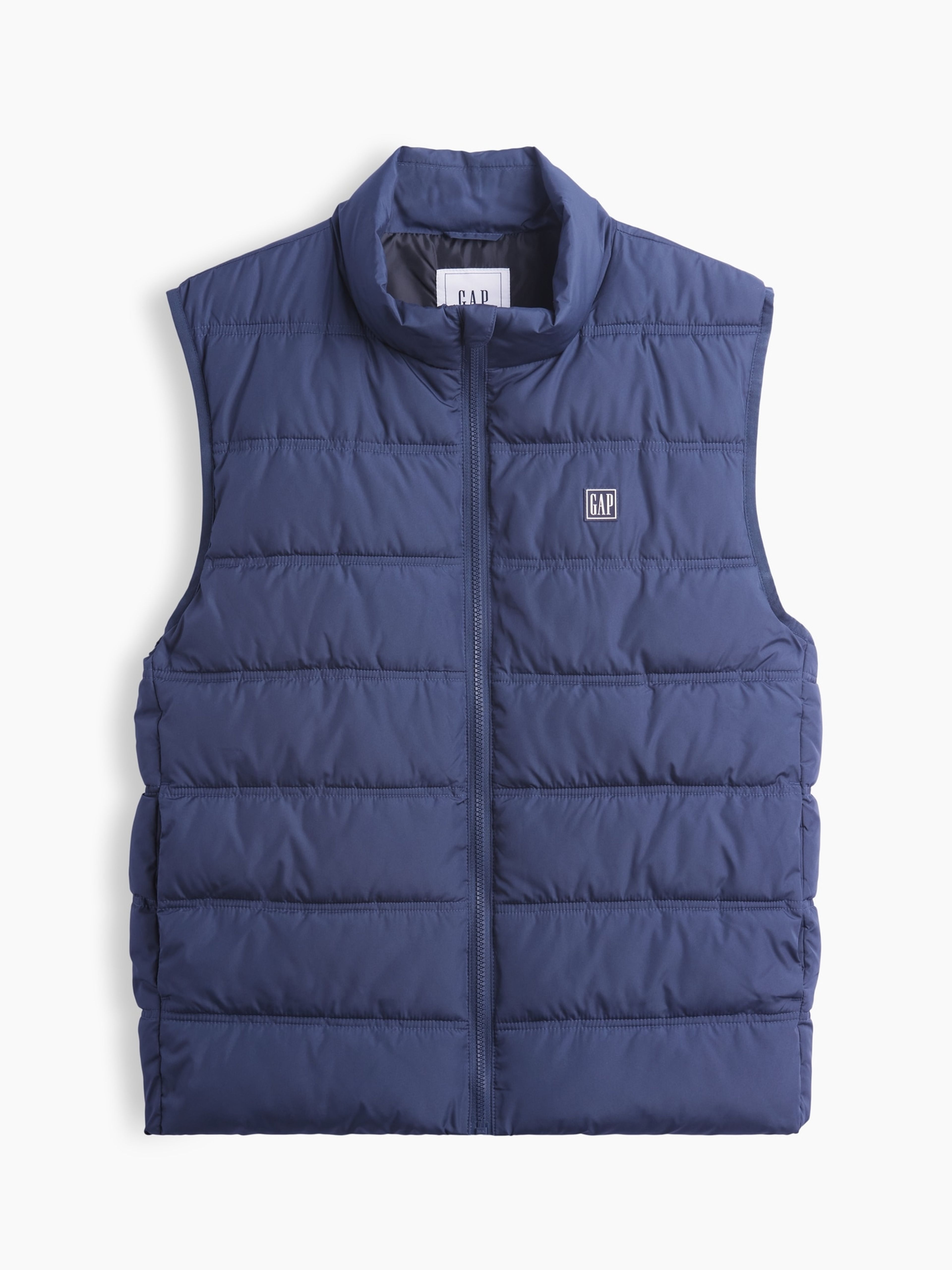 Matelassierte Weste mit Logo - 005