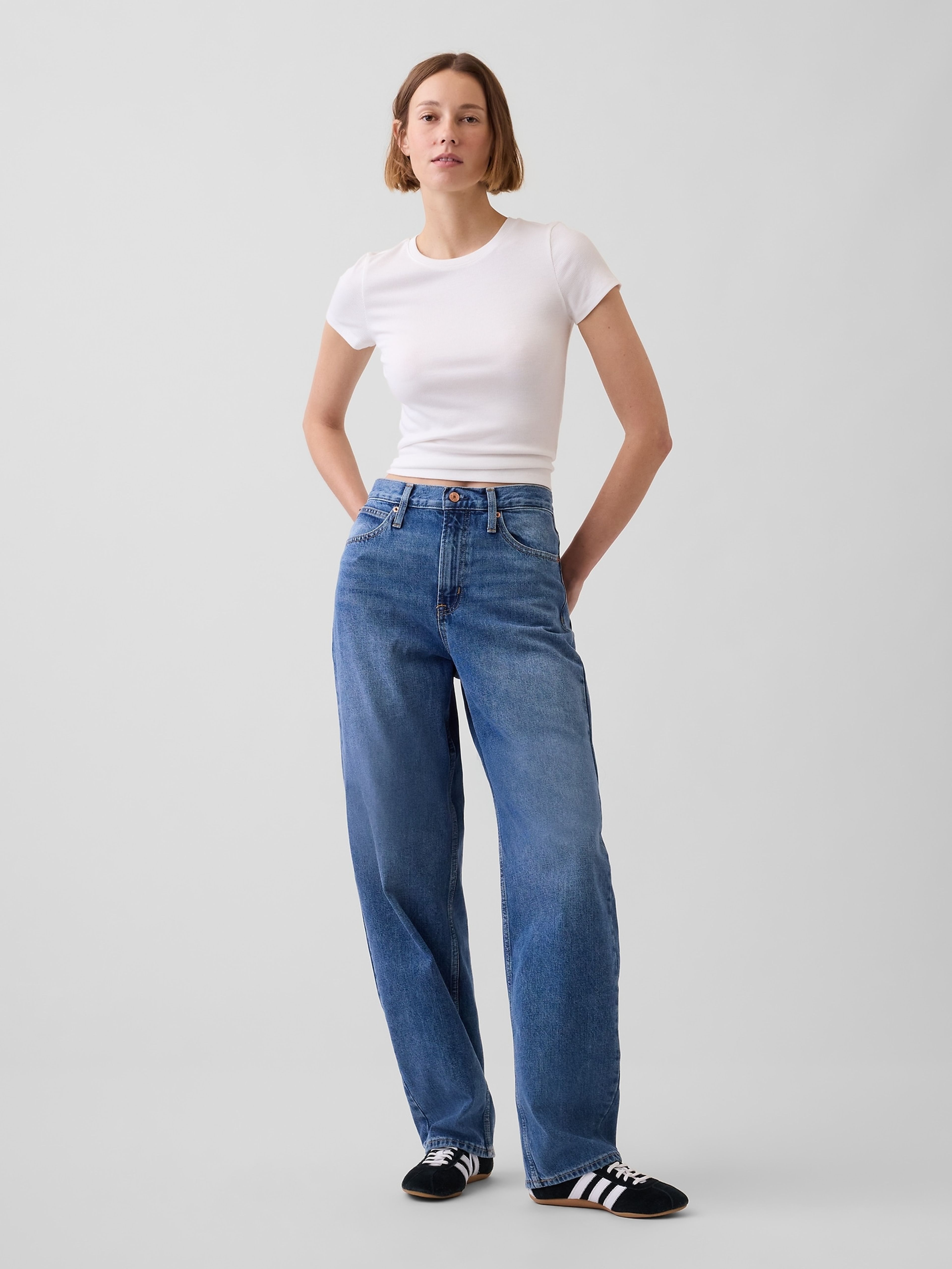 Jeans High Rise Barrel - 001