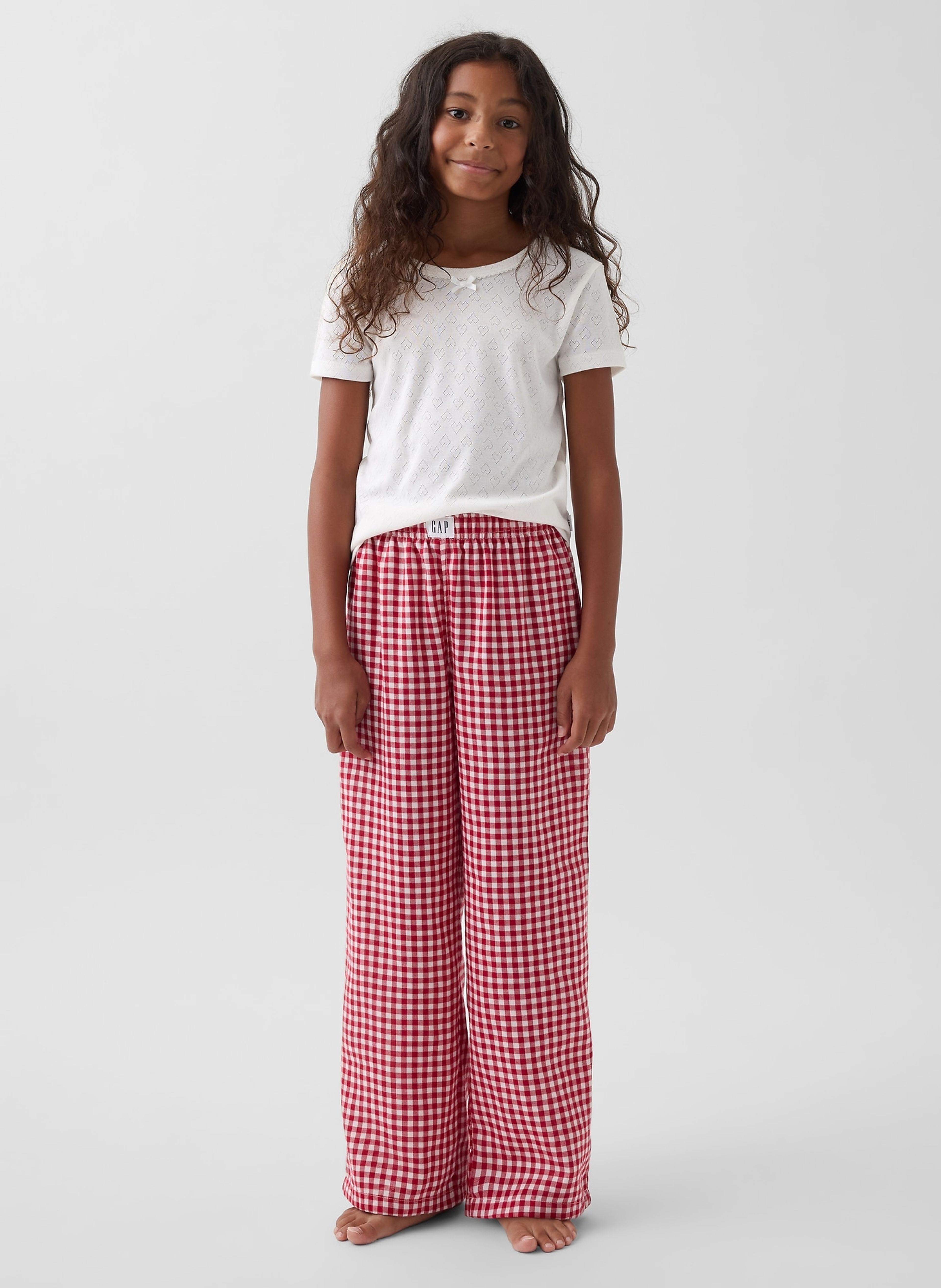 Dziecięce flanelowe spodnie piżamowe unisex - 004