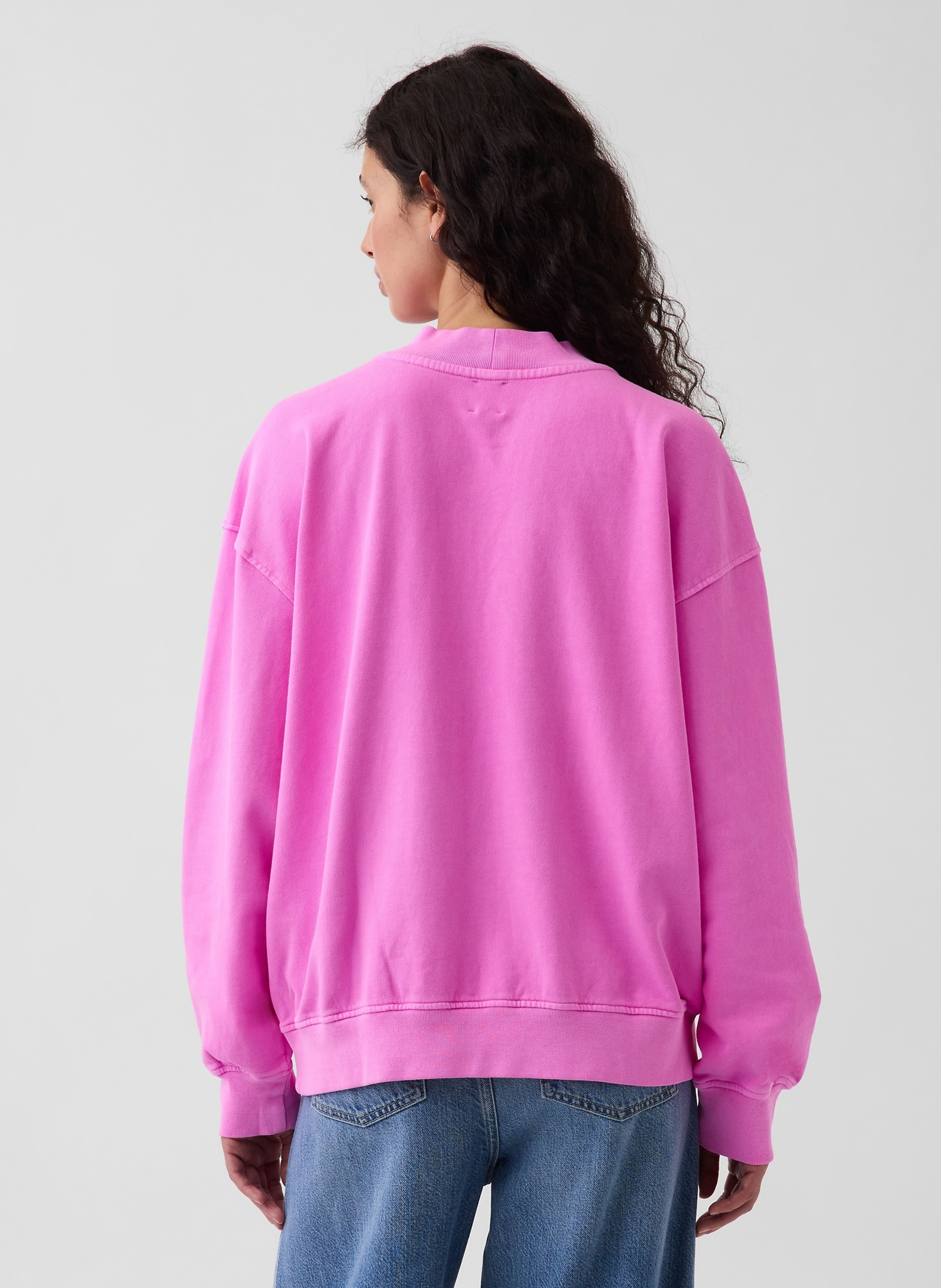 Oversize mikina VintageSoft s logom - 003