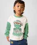 Baby póló Gap & Sesame Street-Zöld - 001