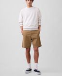 Shorts in cotone-Marrone - 004