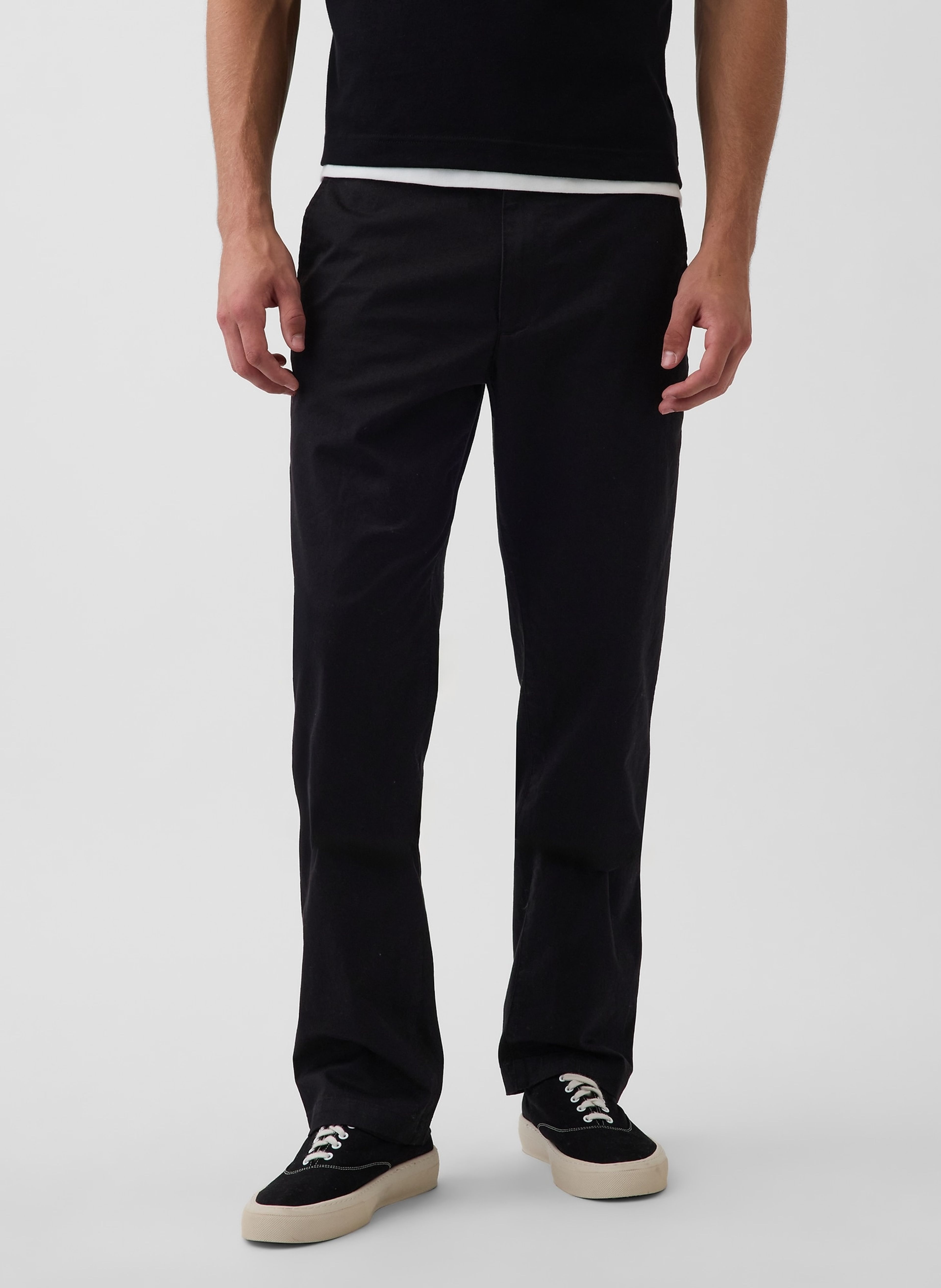 Straight khaki nohavice - 002