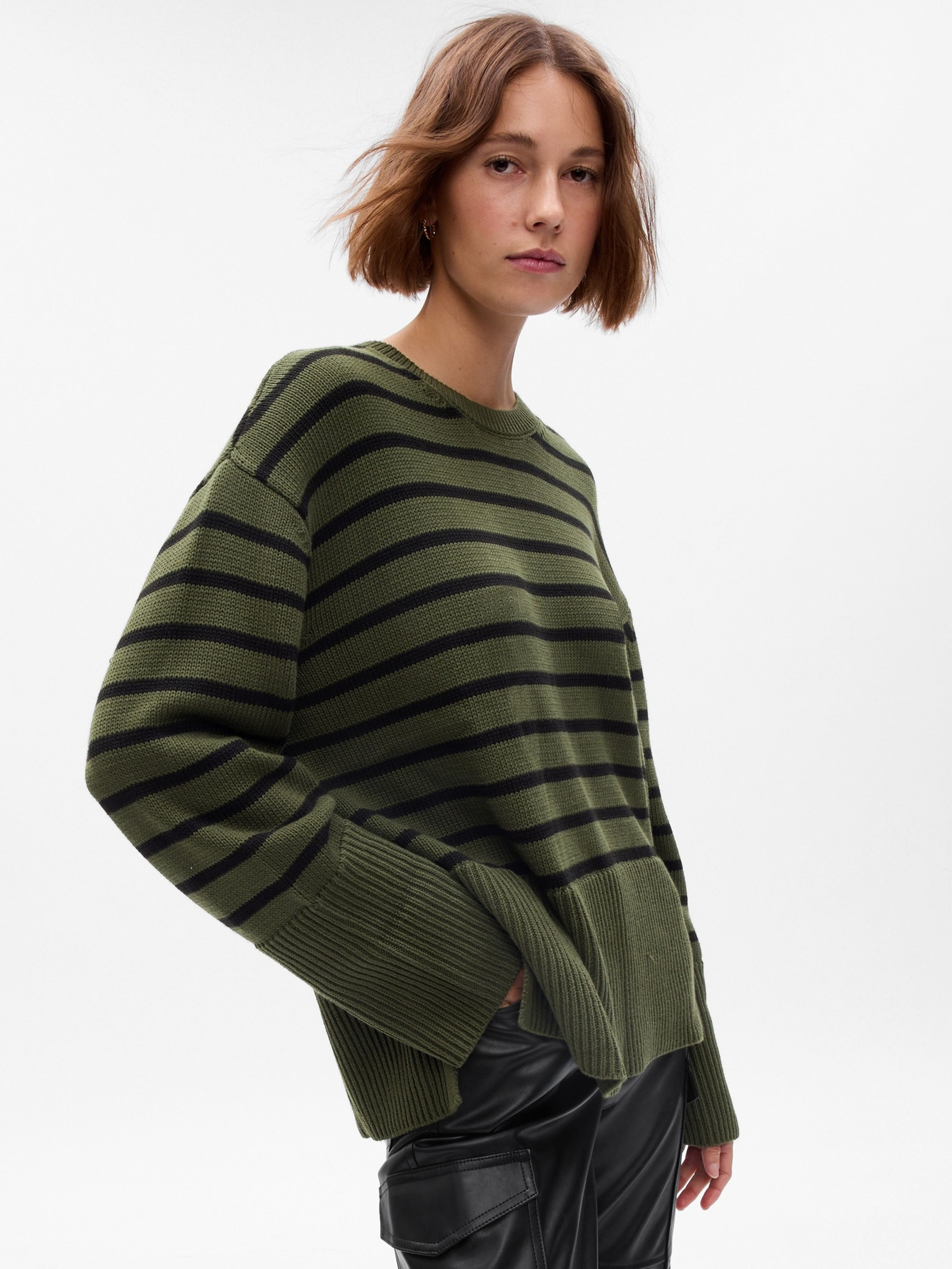 Gestreifter Pullover oversize