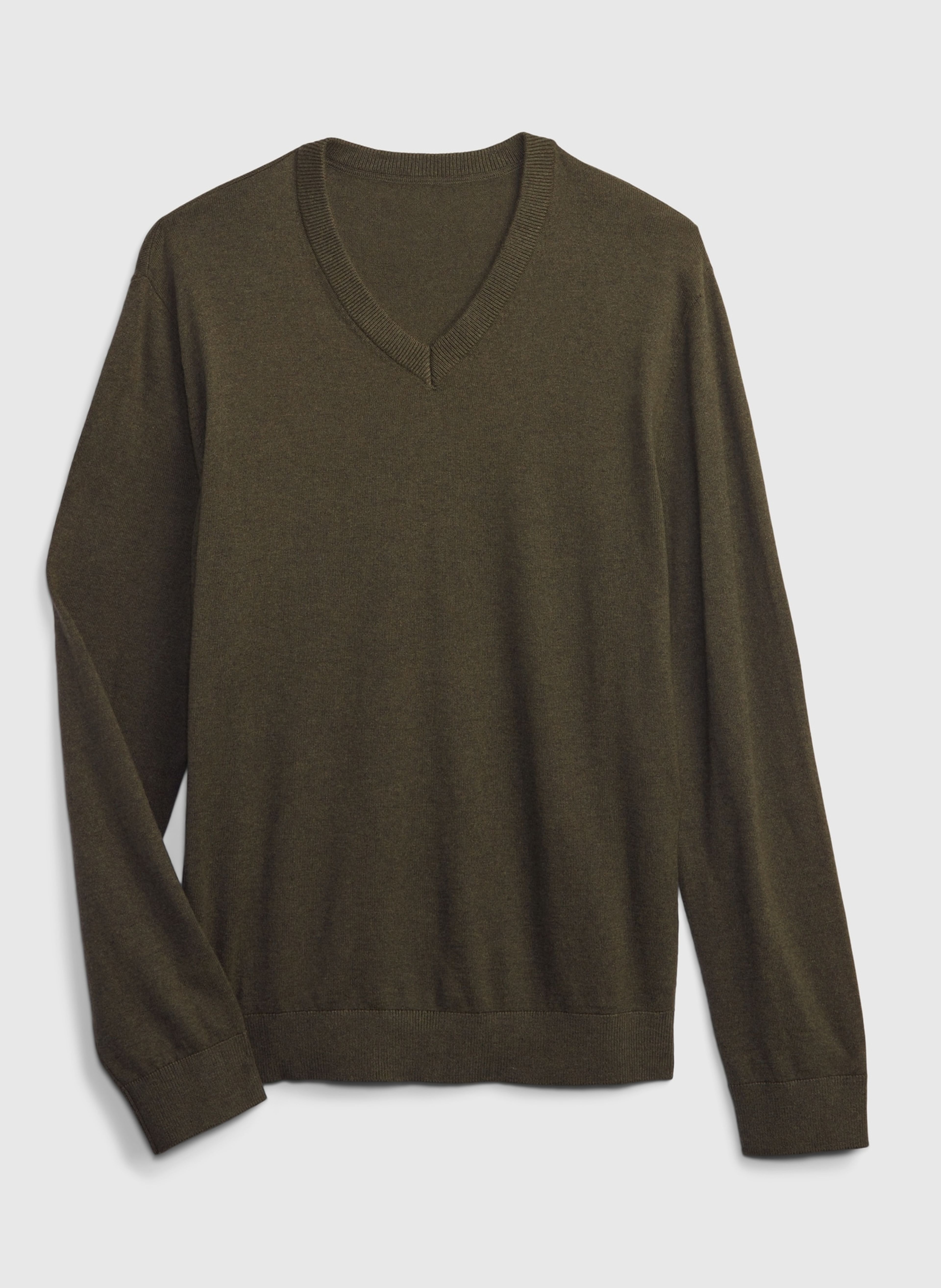 Sweter z dekoltem w serek - 004