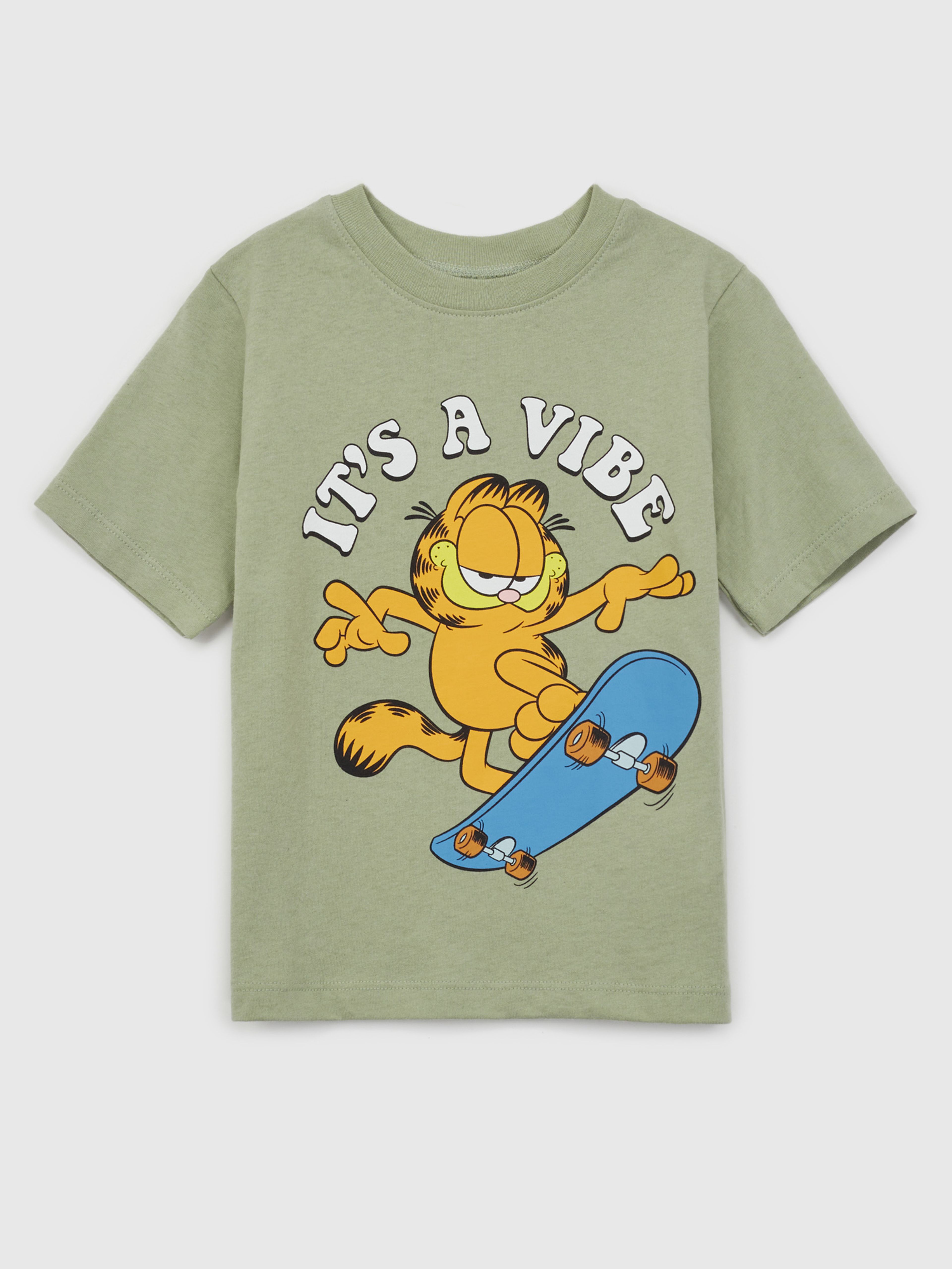 Baby T-Shirt mit Logo & Garfield