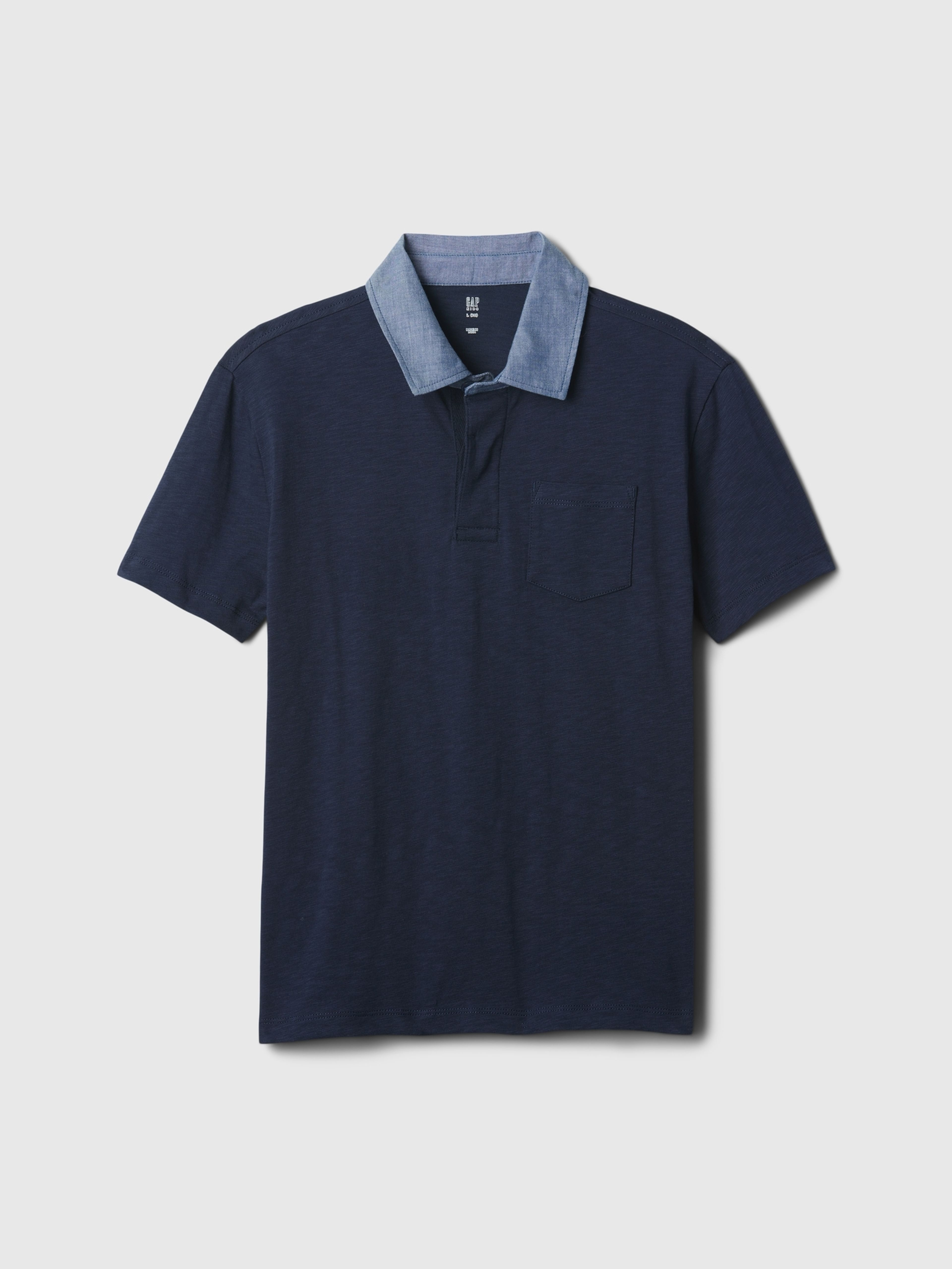 Dětské chambray polo tričko