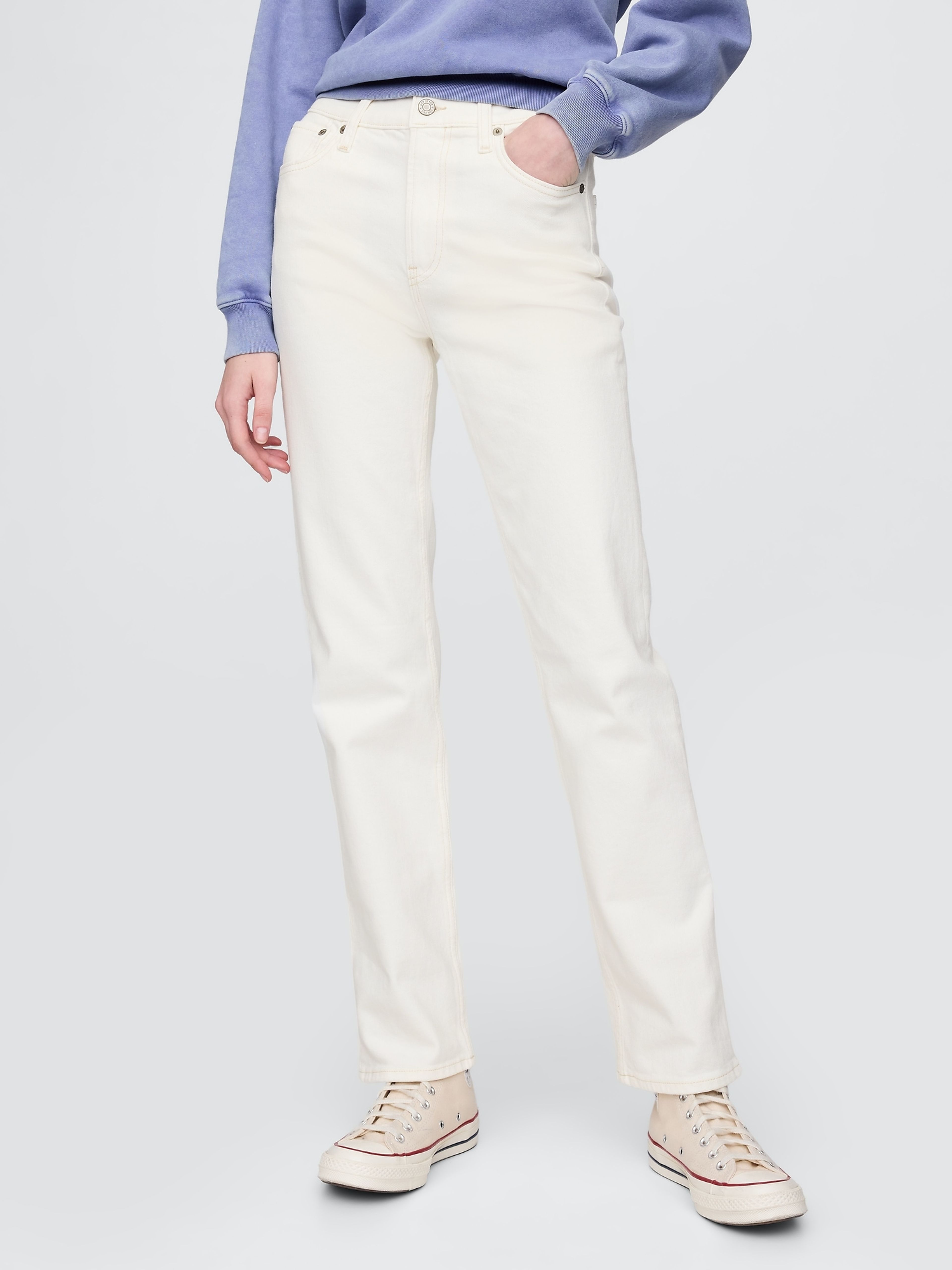 High Rise 90s Straight Jeans - 002