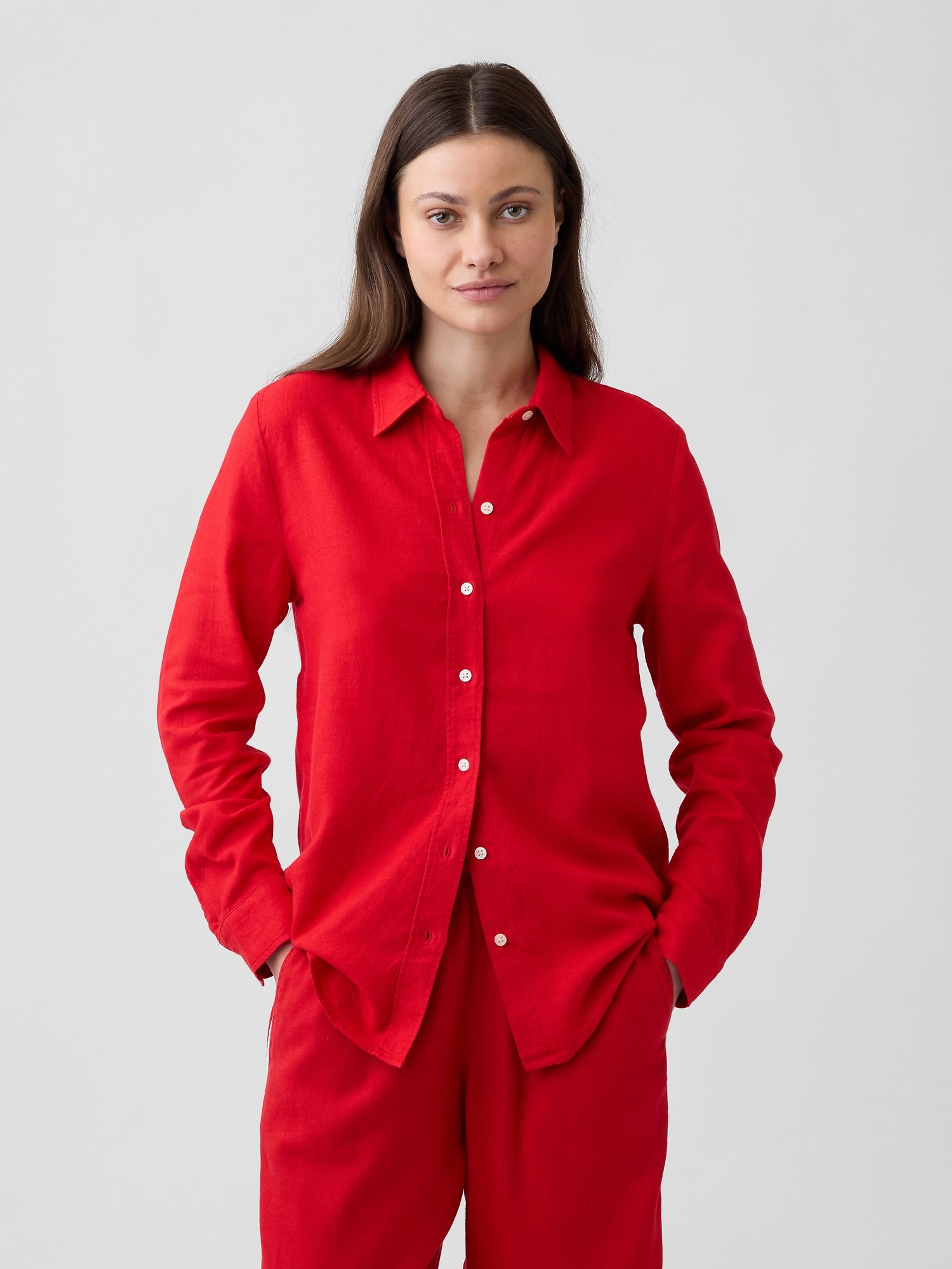 Koszula z mieszanki lnu Easy Shirt