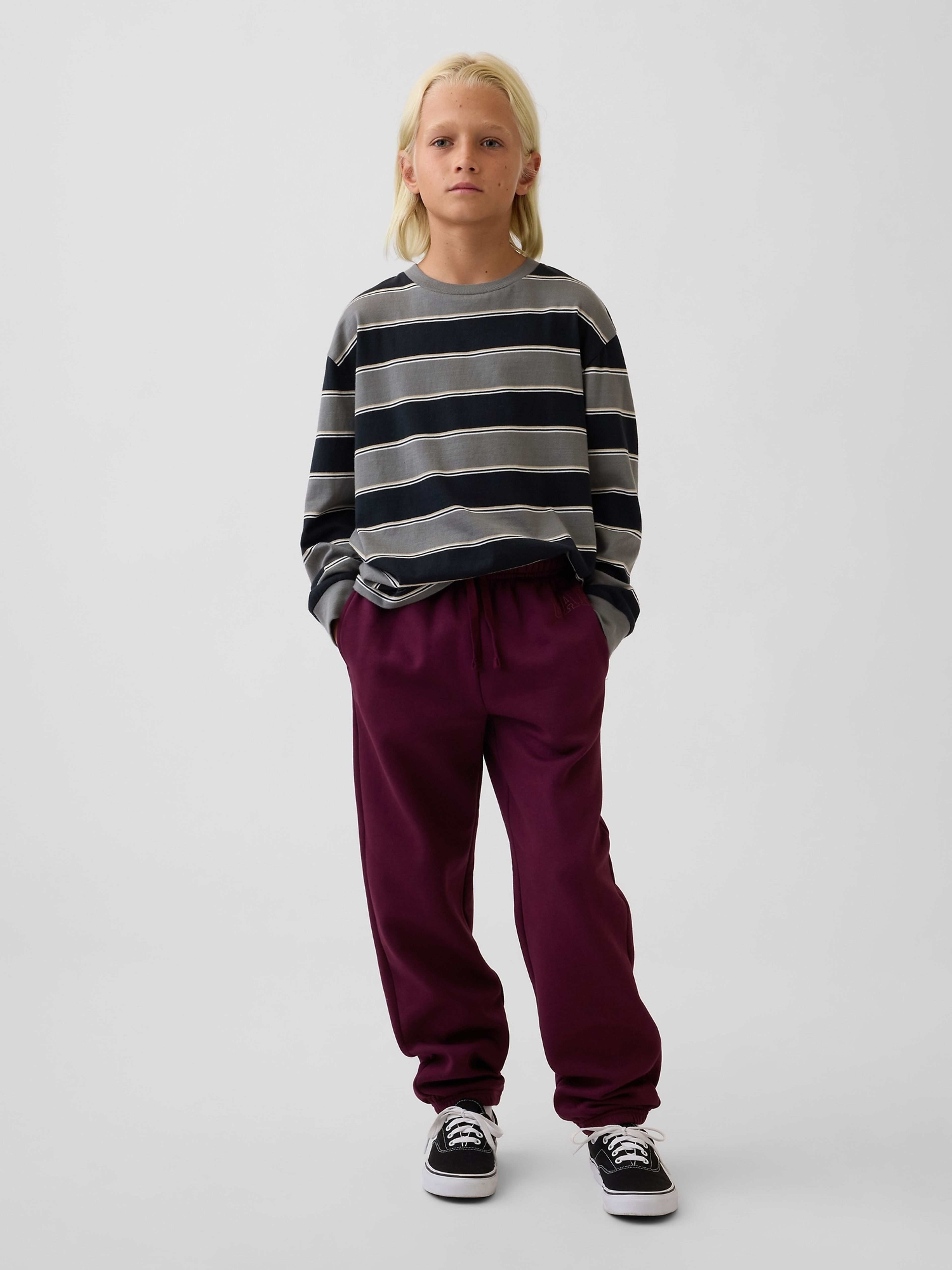 Pantaloni de trening pentru copii cu logo - 001