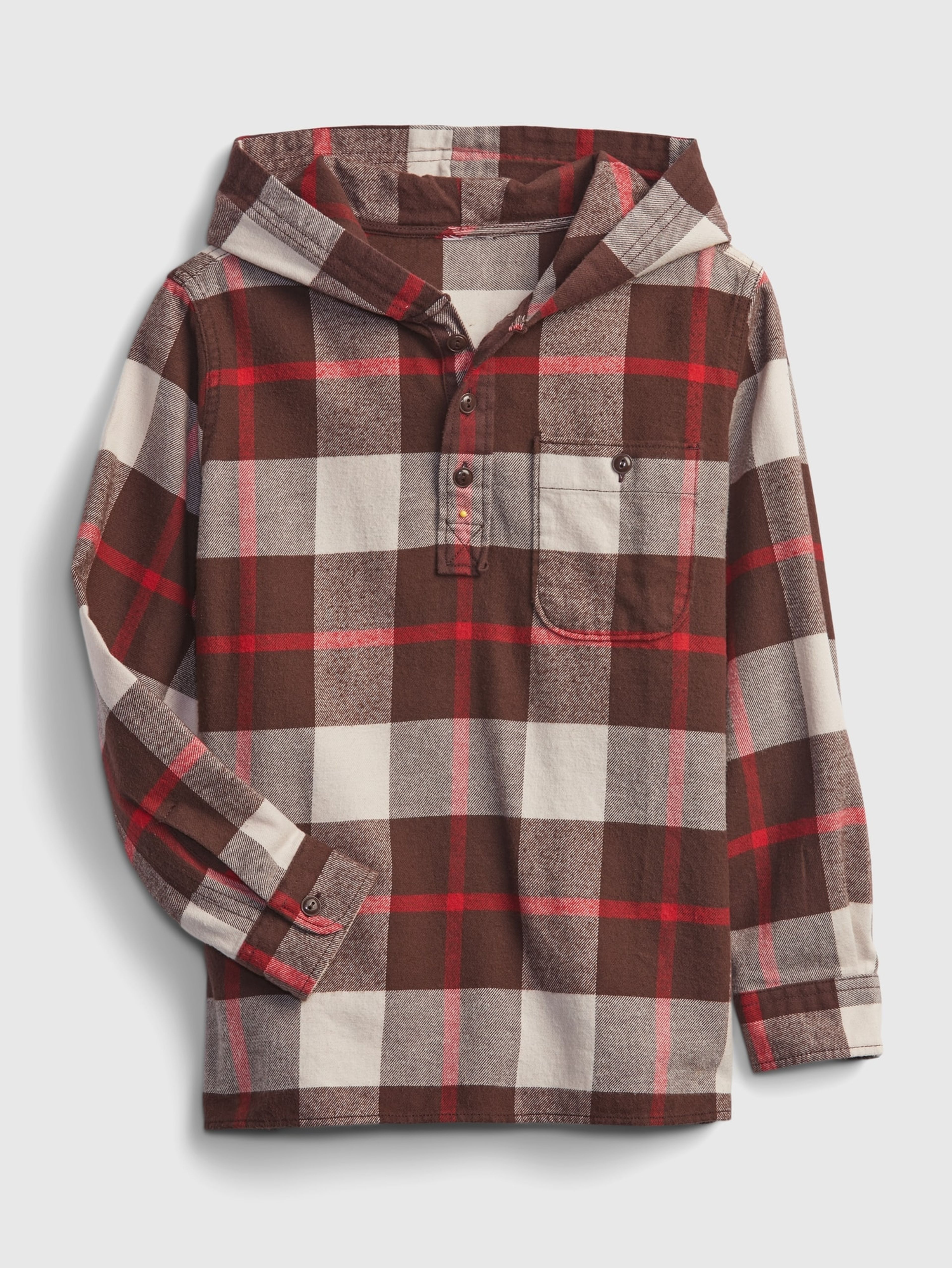 Dětská svrchní kostkovaná košile