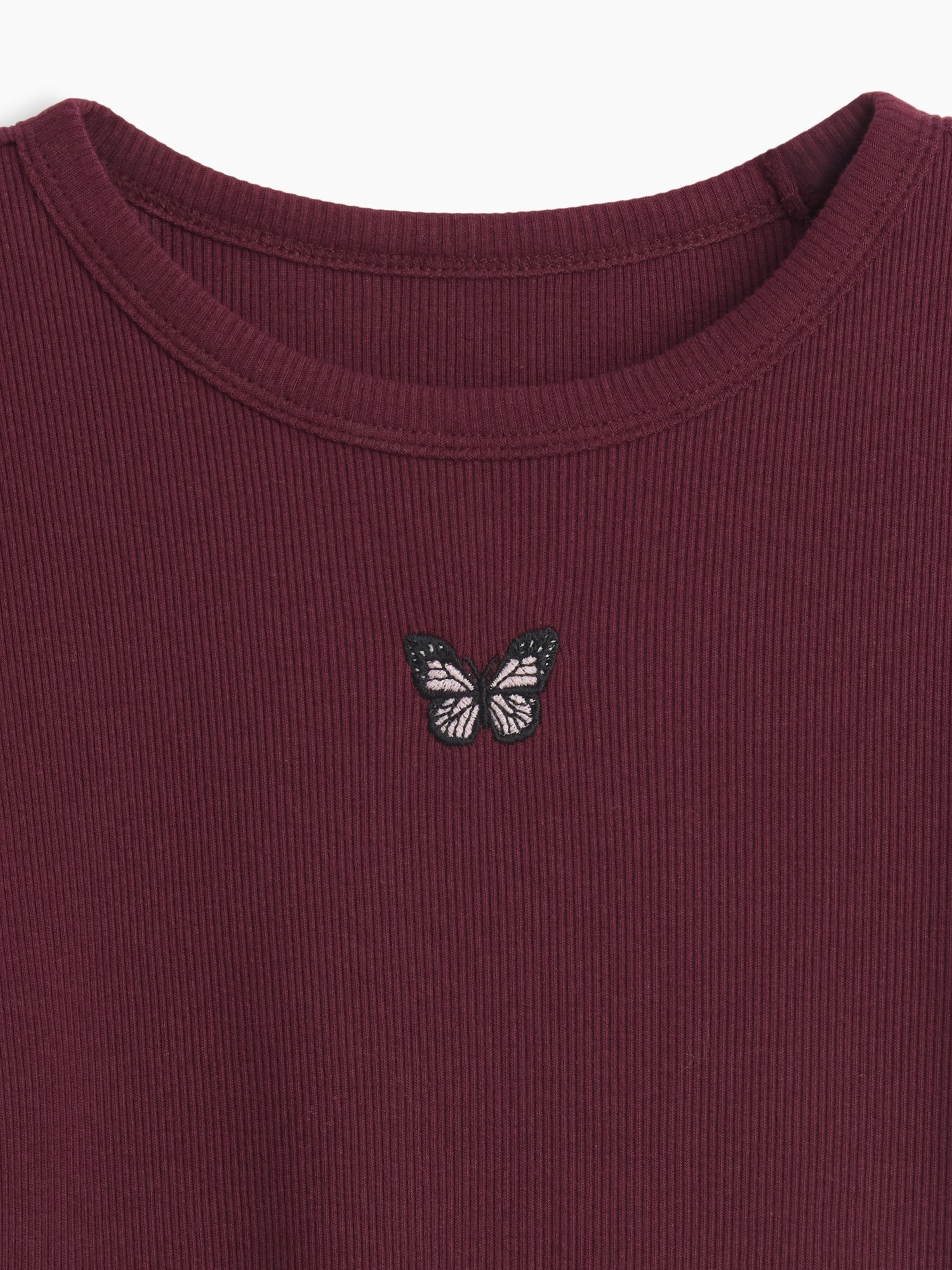 Dziecięcy prążkowany T-shirt - 004