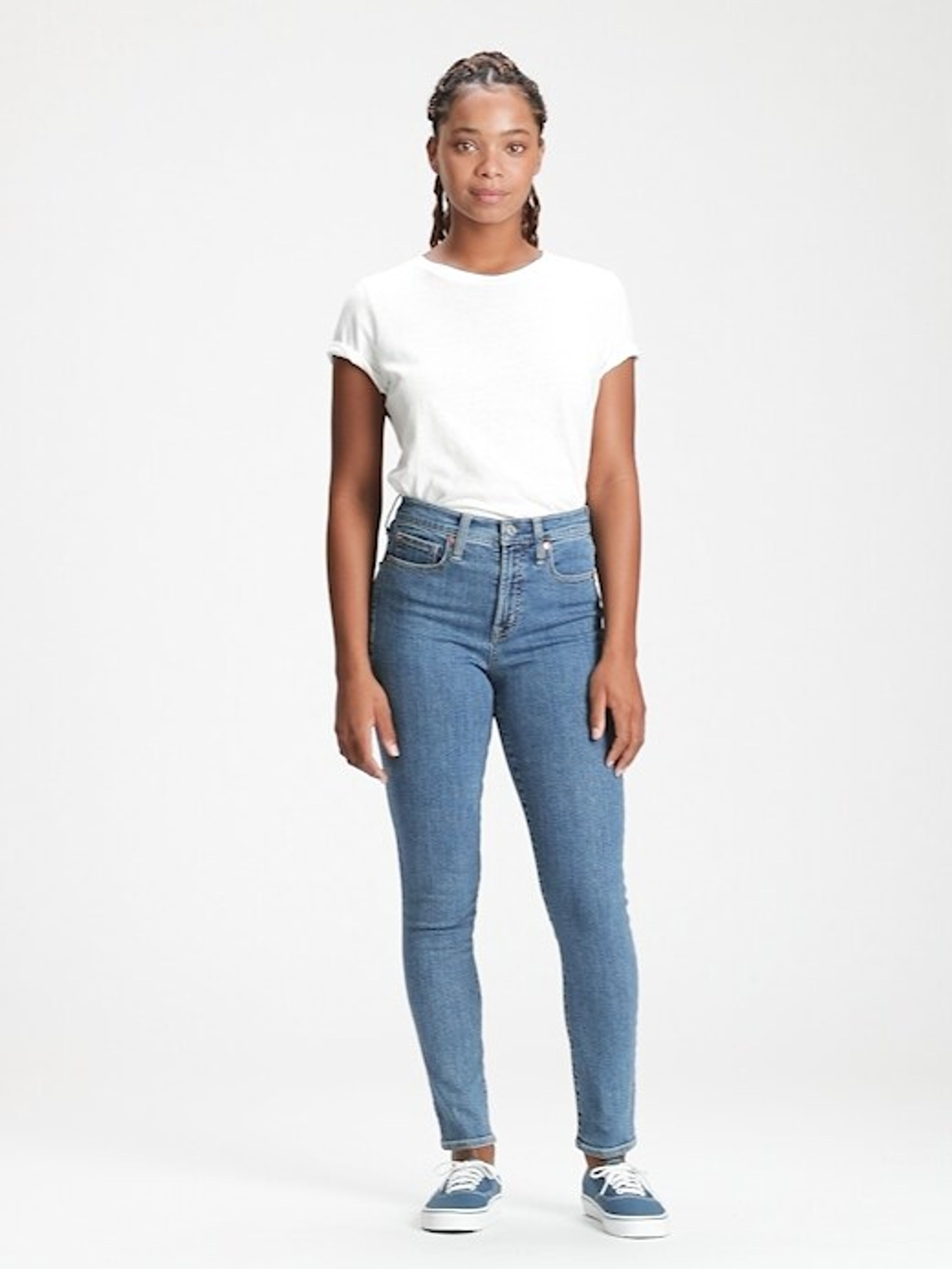 Džíny High Rise True Skinny - 001