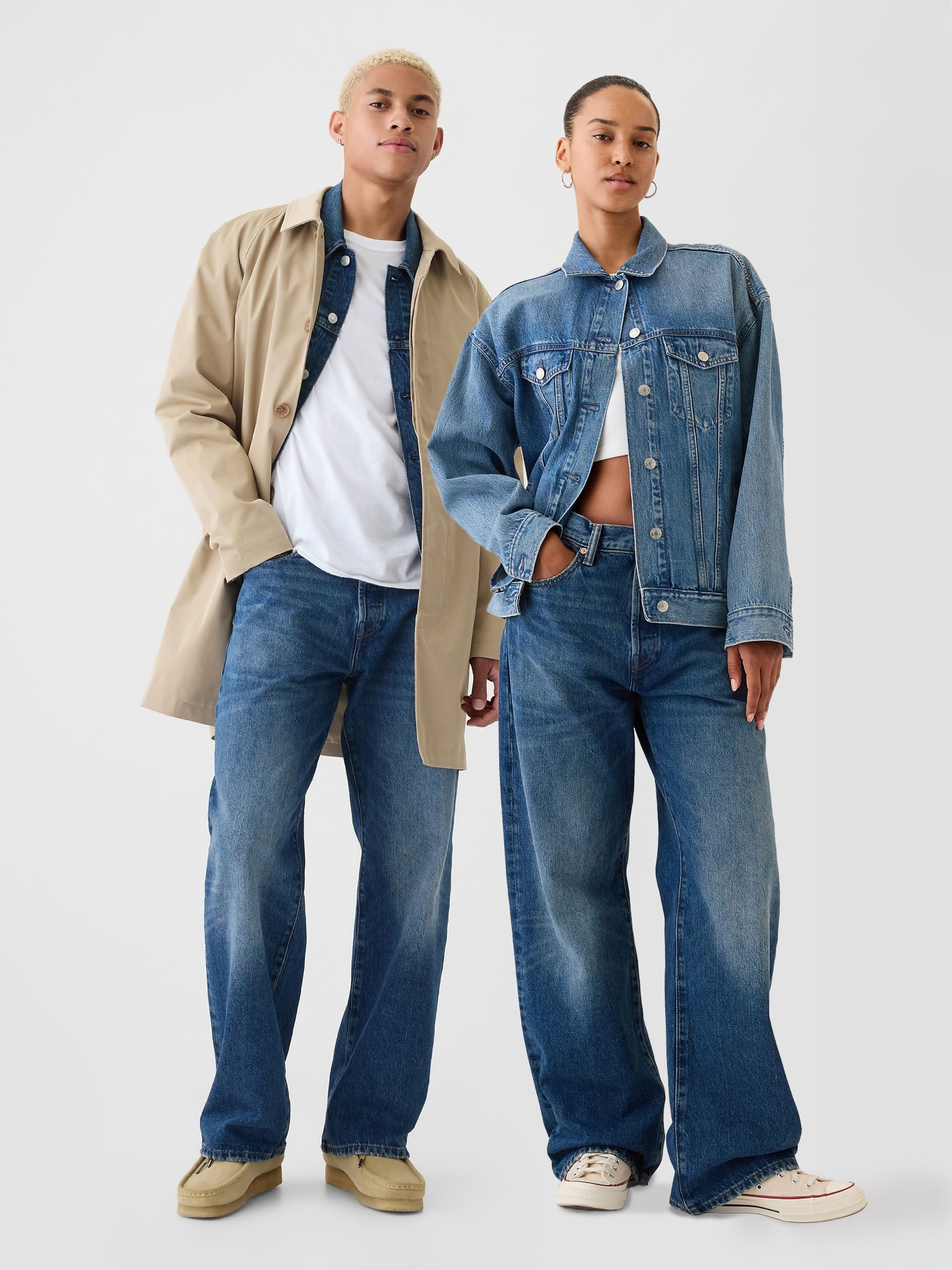 Jean slim en coton avec logo pour filles | Ralph Lauren® FR