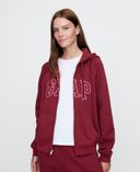 Mikina na zip Vintage Soft-Červená - 001