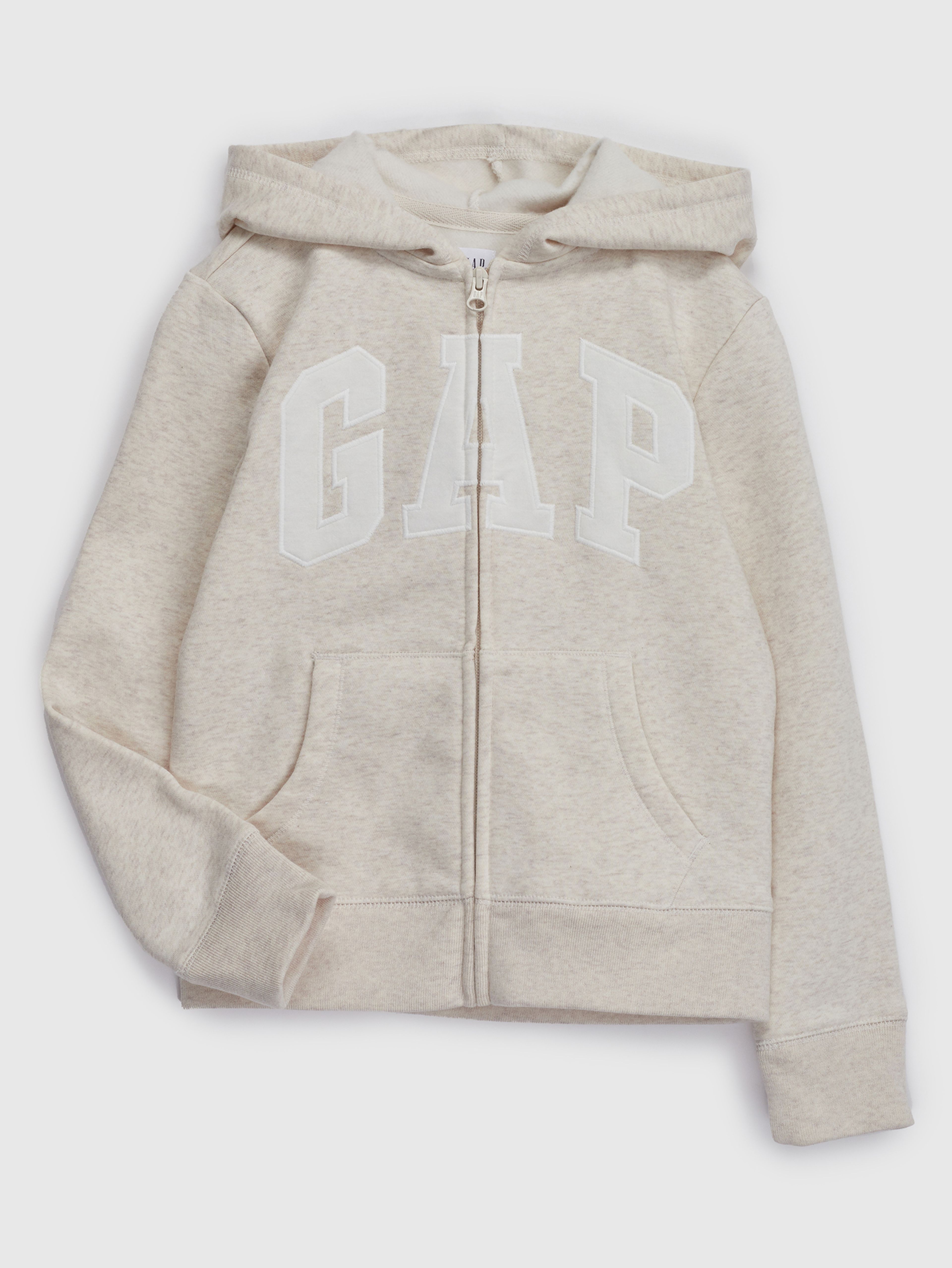 Kinder-Sweatjacke GAP Logo Reißverschluss