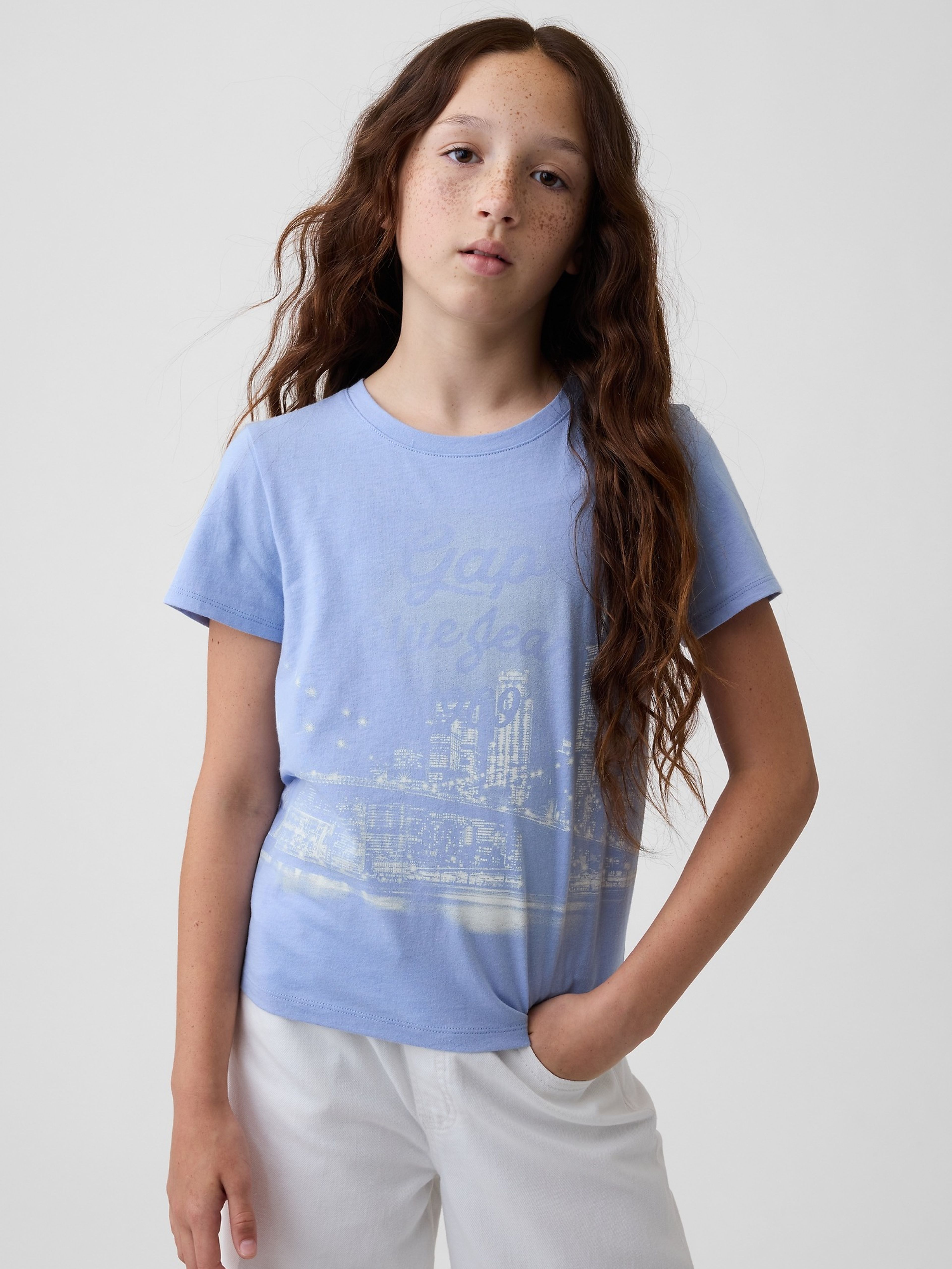 Dziecięcy T-shirt z logo - 001