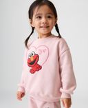 Baby mikina Gap & Sesame Street VintageSoft-Růžová - 001
