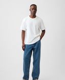 Džínsy Baggy unisex-Modrá - 001