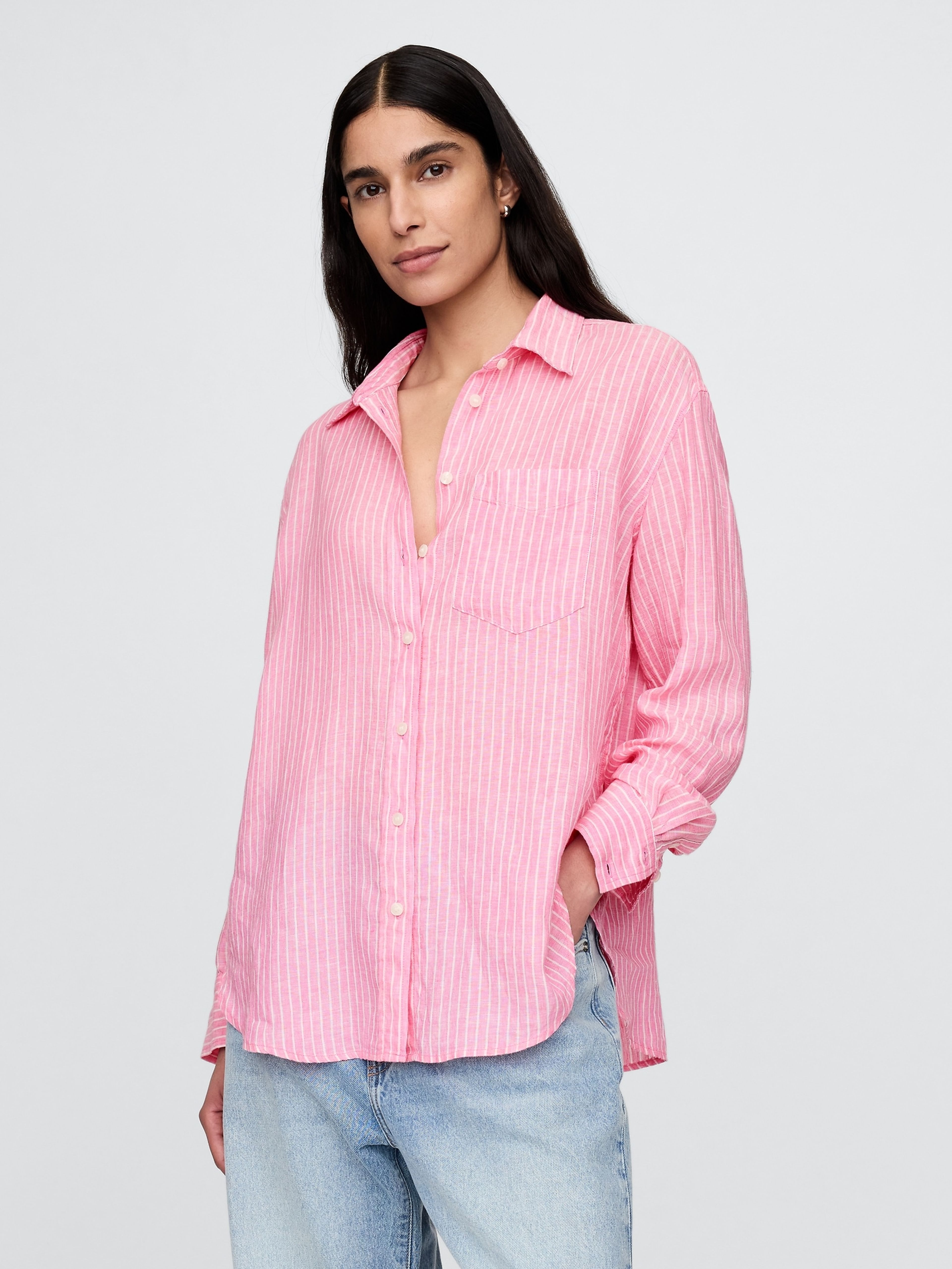 Lniana oversize koszula Big Shirt
