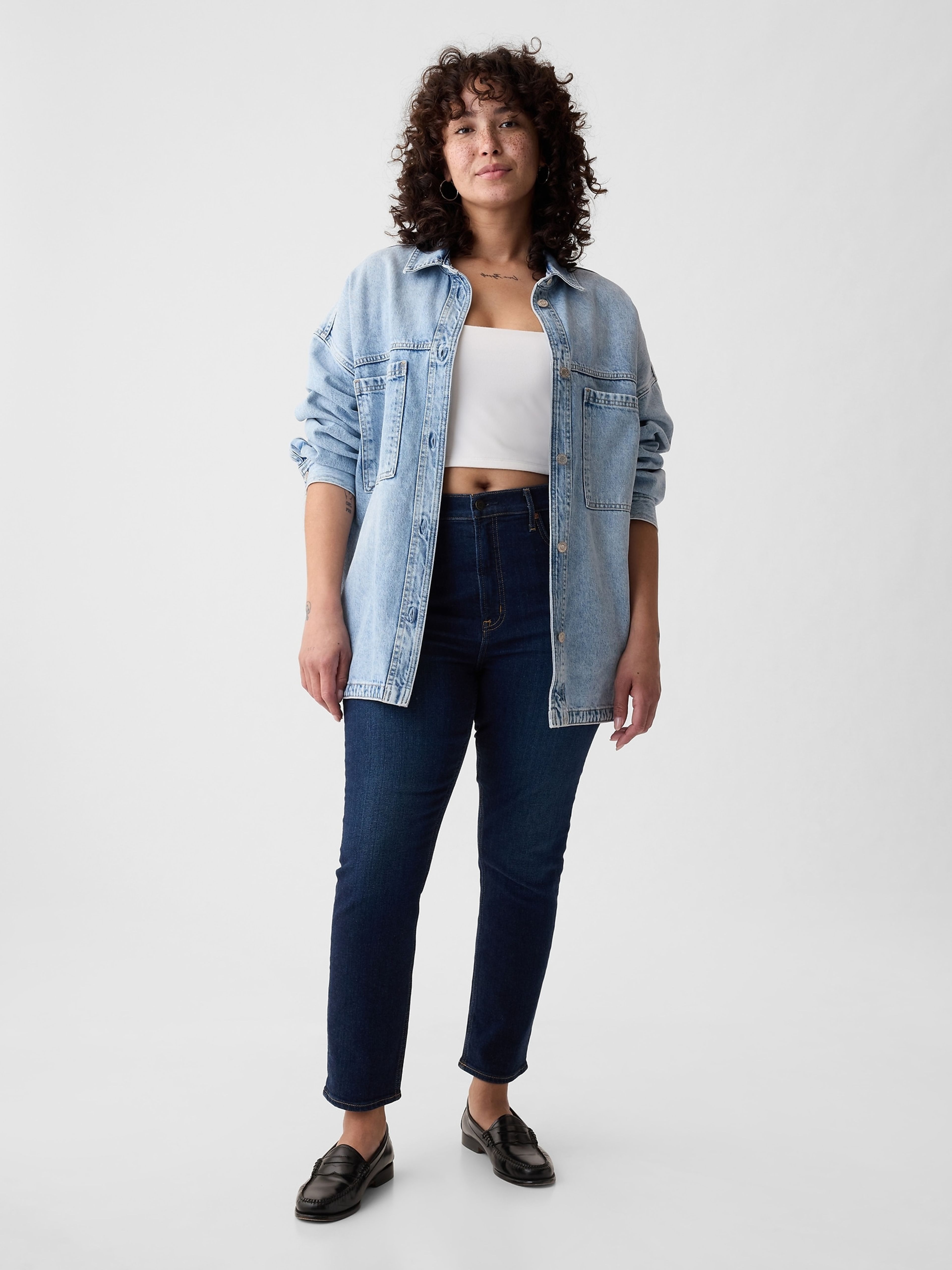 Jeans High Rise Slim Vintage - 006