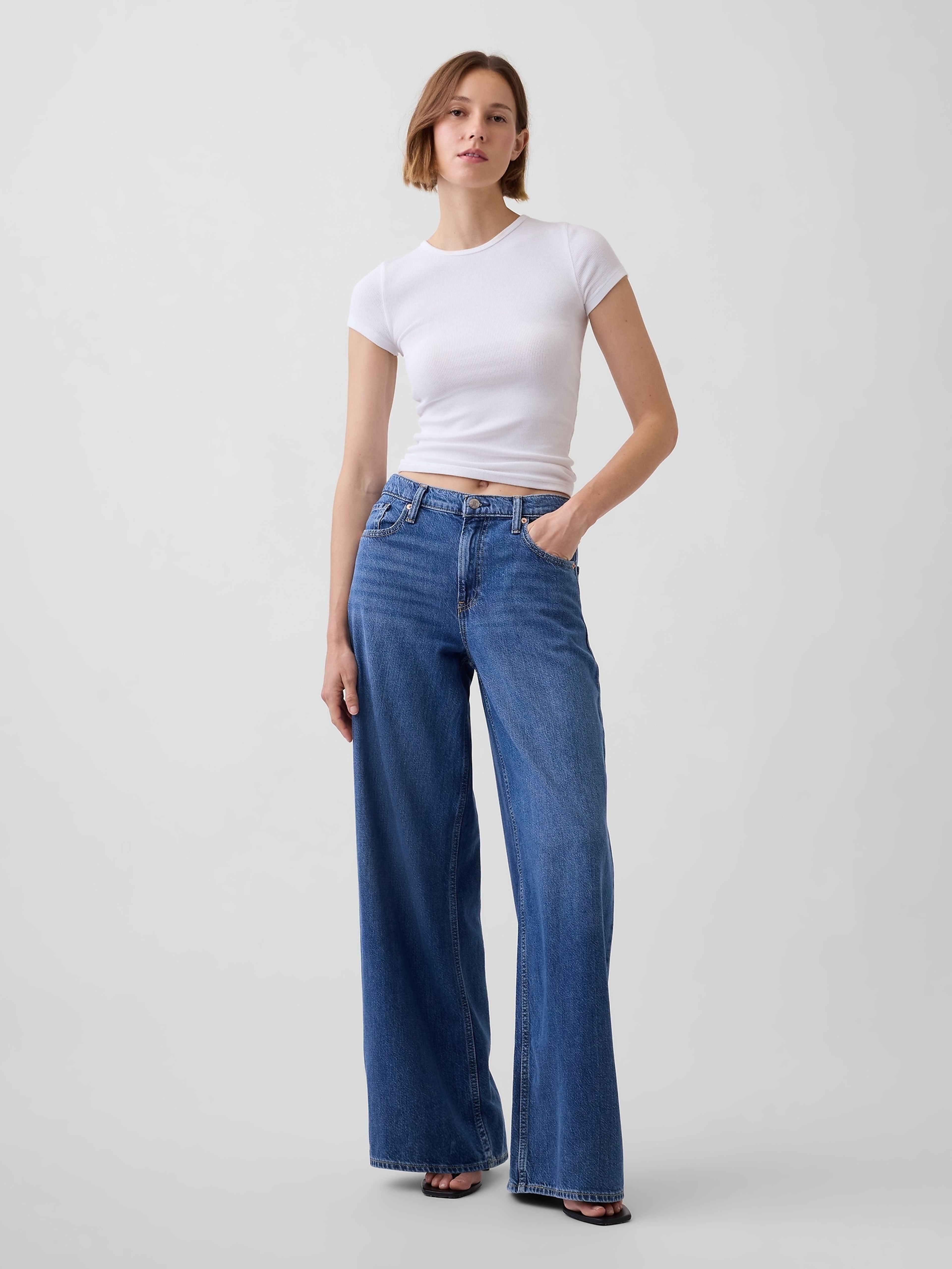 Mid Rise Baggy UltraSoft farmer - 001