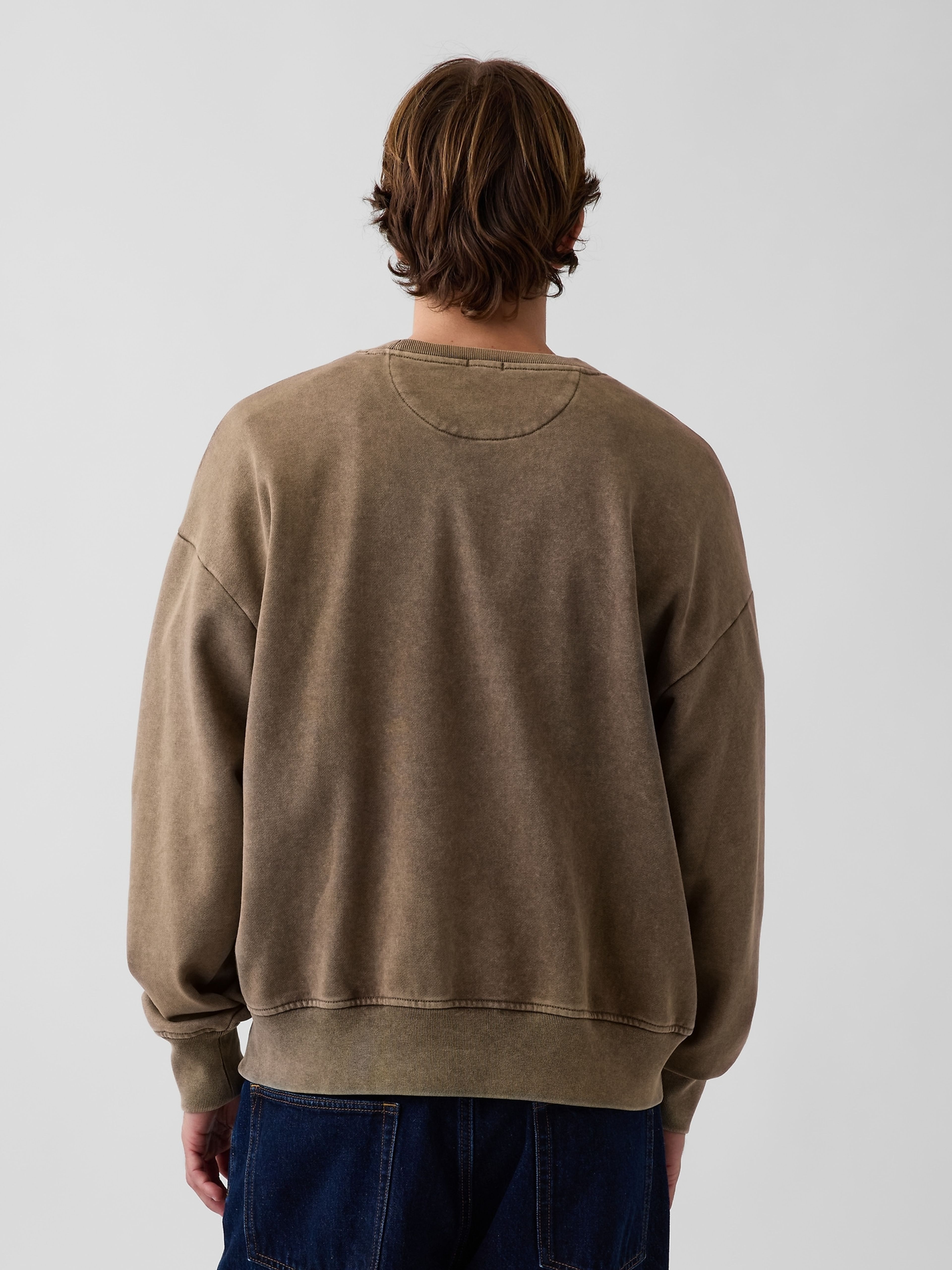 Bluza oversize Heavyweight z logo - 003