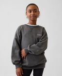 Detská oversize mikina Gap × Lilo & Stitch VintageSoft-Čierna - 002