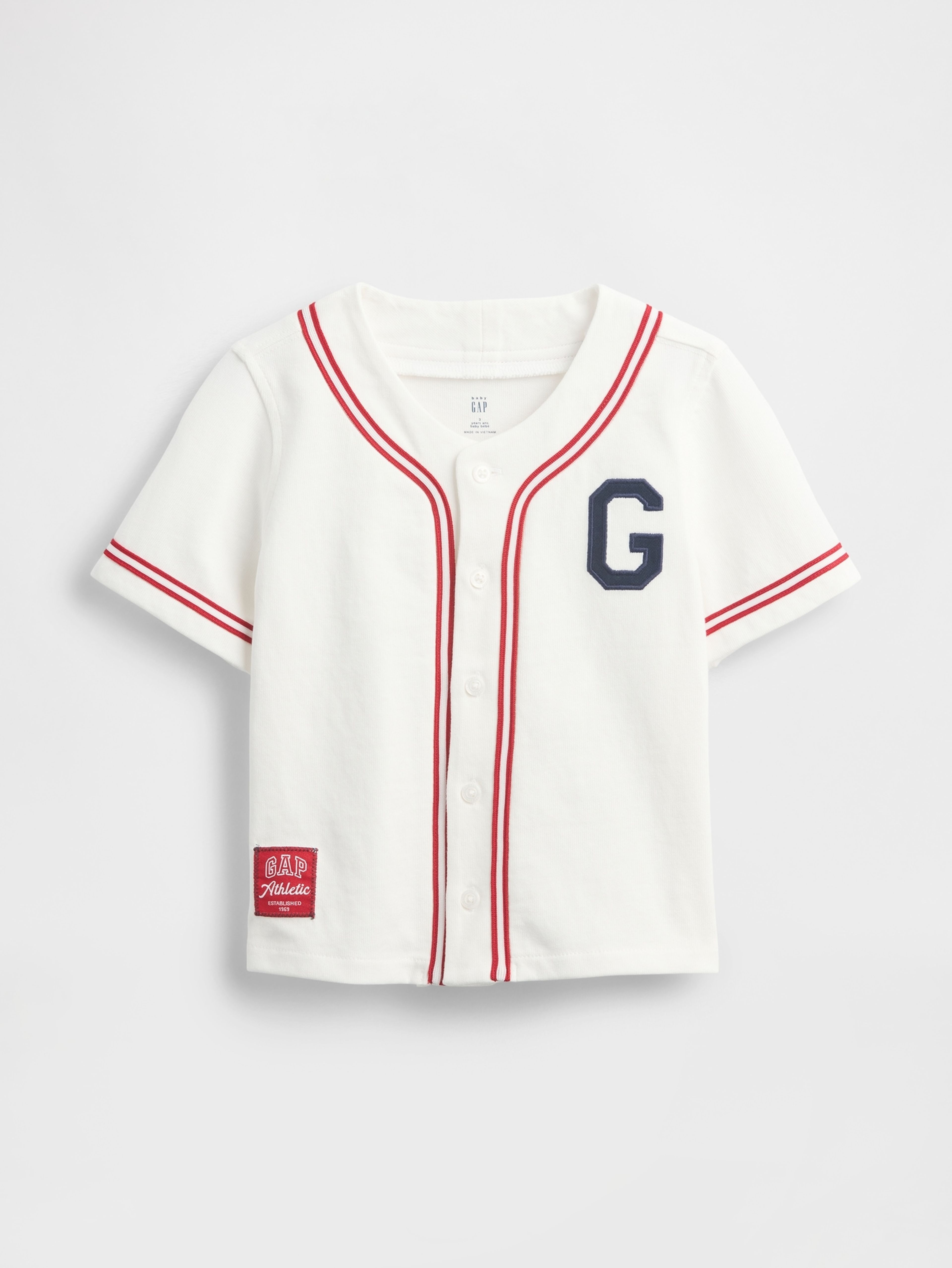 Baby mikinová košile na knoflíky Baseball Americana