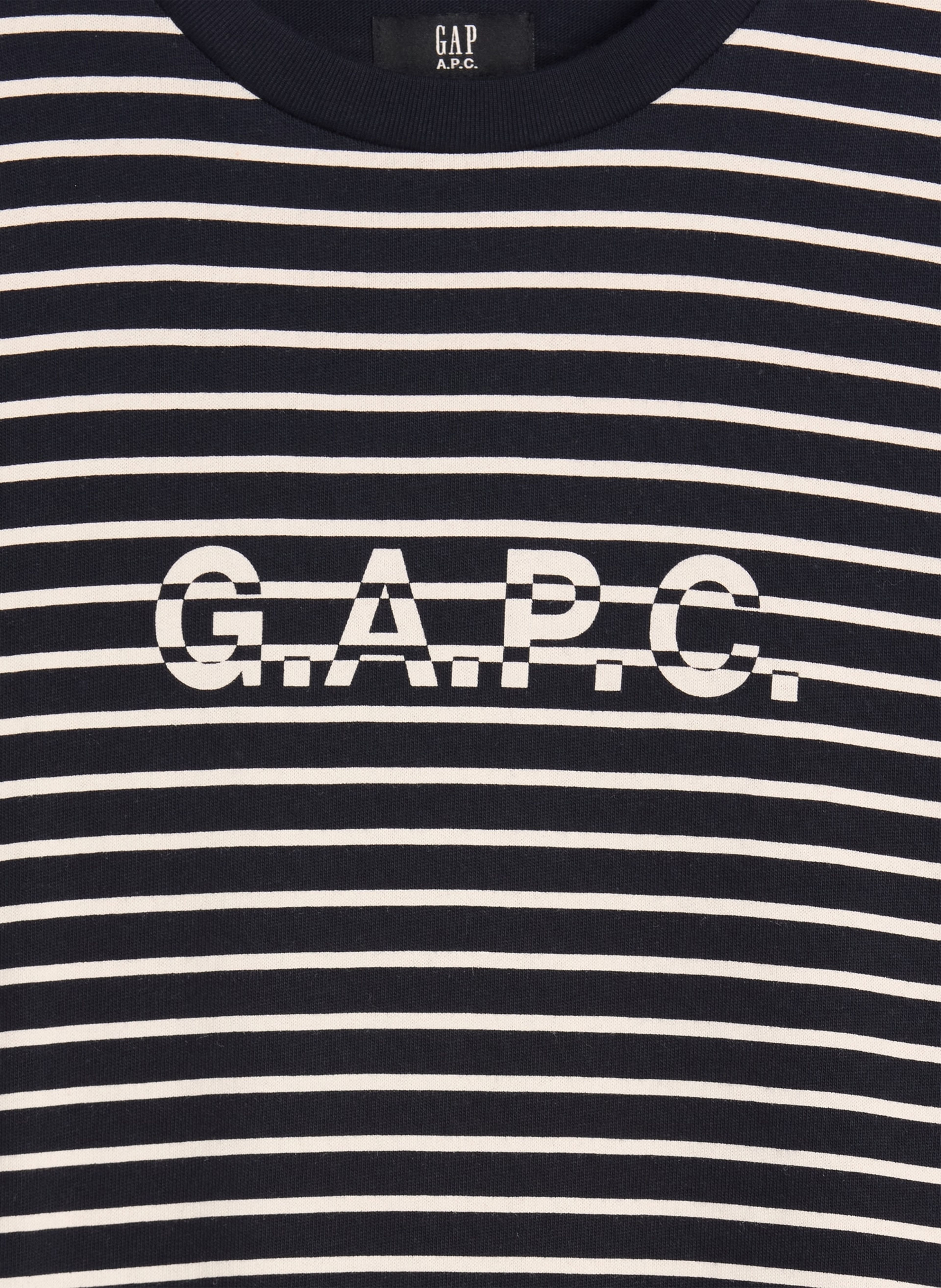 Gestreept T-shirt Gap × A.P.C. unisex met logo - 006