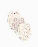 Baby body Brannan Bear 3 buc.-Roz - 001